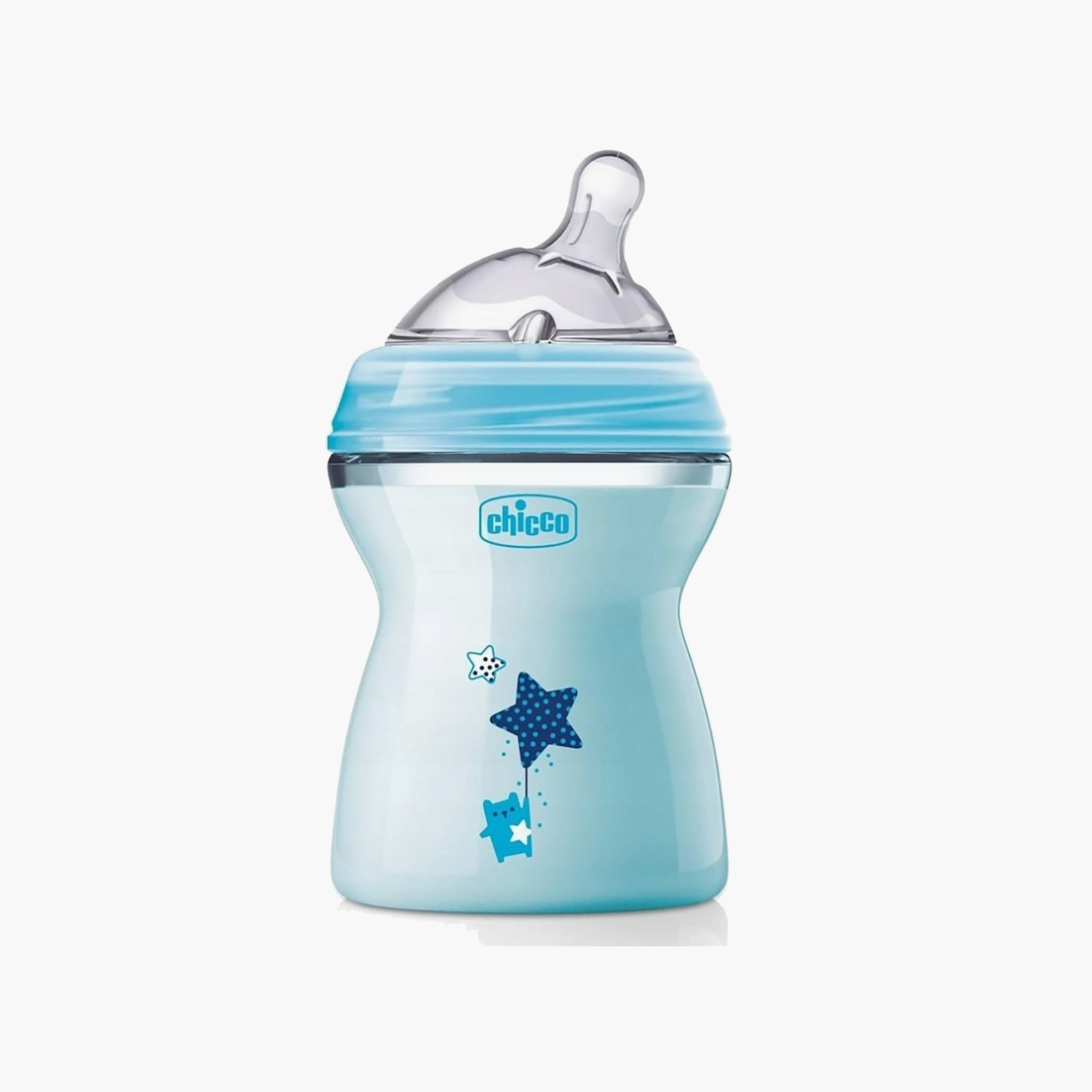 Chicco Natural Feeding Bottle, Blue, 2 Months +, 250 ml-baby-feeding-feedingbottles-bottlesandteats-image-1
