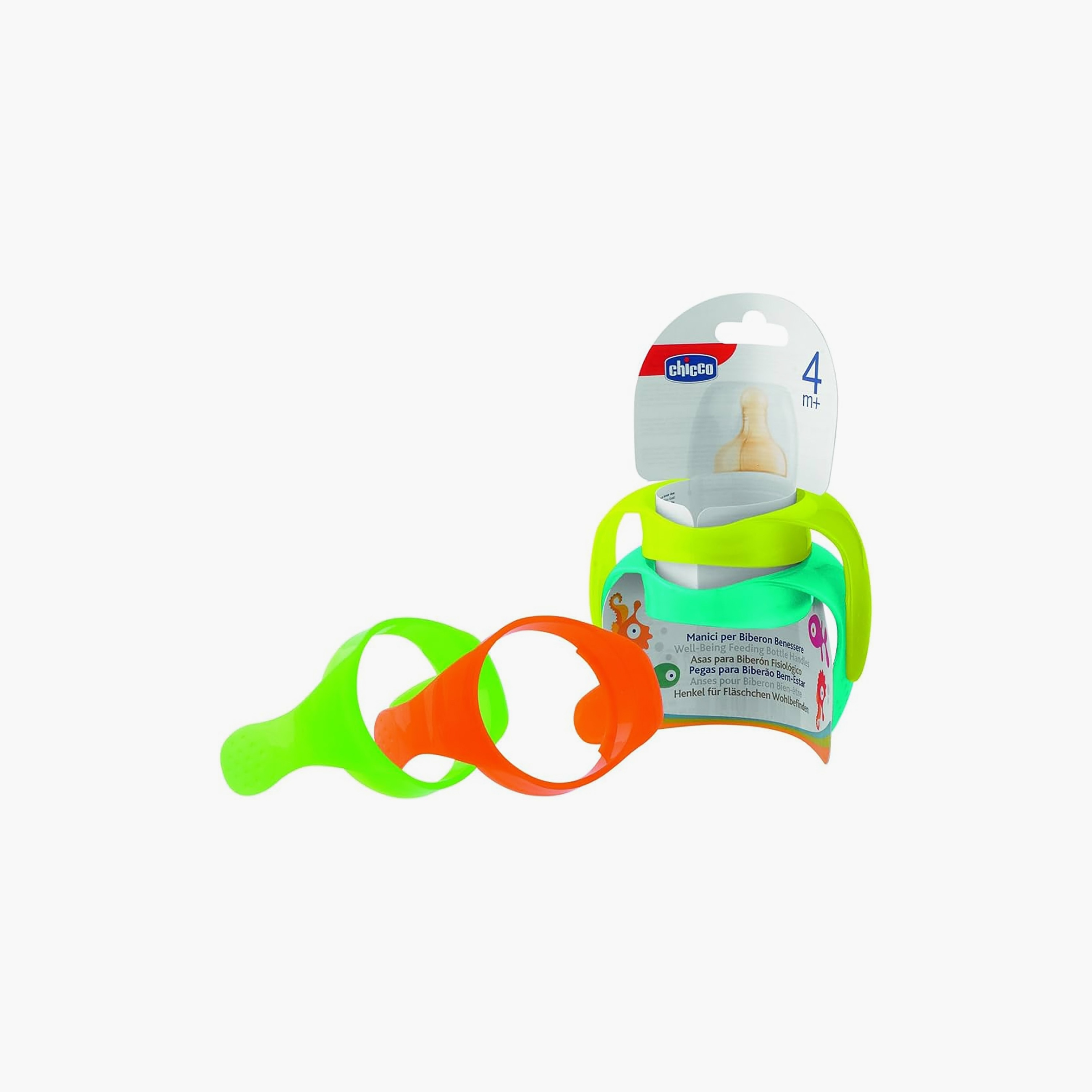 Chicco 2-Piece Well Being Feeding Bottle Handles-baby-feeding-feedingbottles-bottlesandteats-image-1