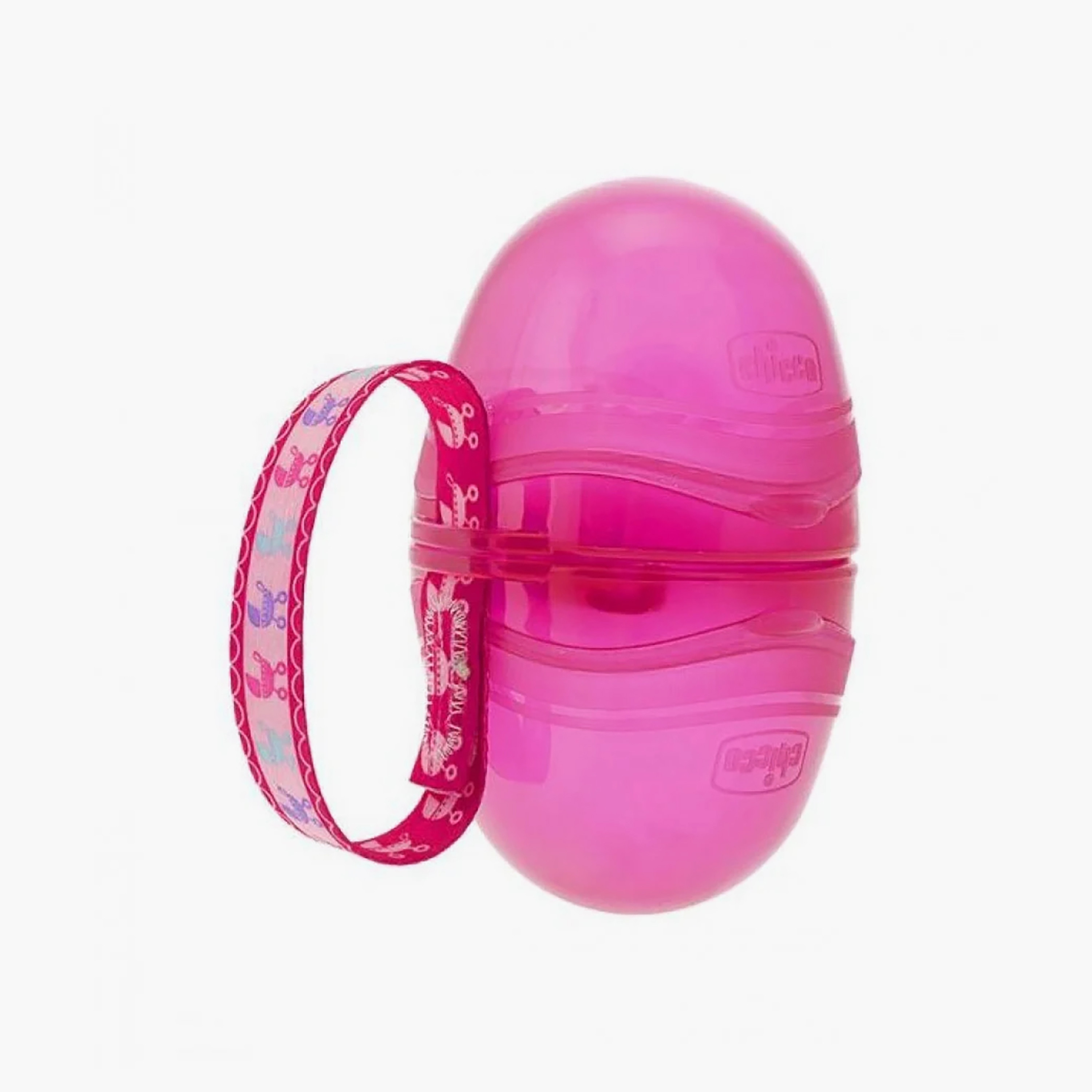 Chicco Double Soother Holder, Pink-baby-feeding-pacifiers-image-1