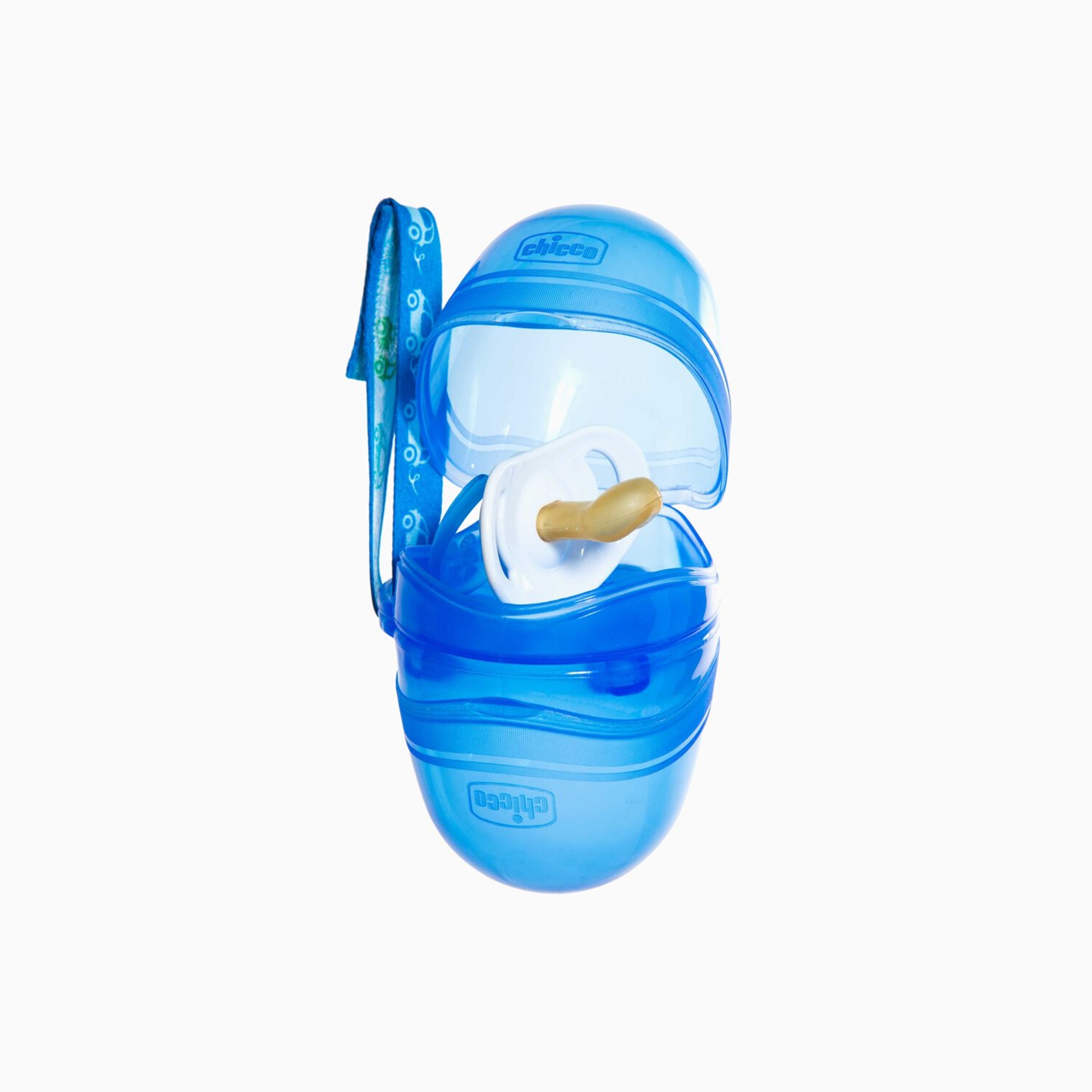 Chicco Double Soother Holder, Blue-baby-feeding-pacifiers-image-1