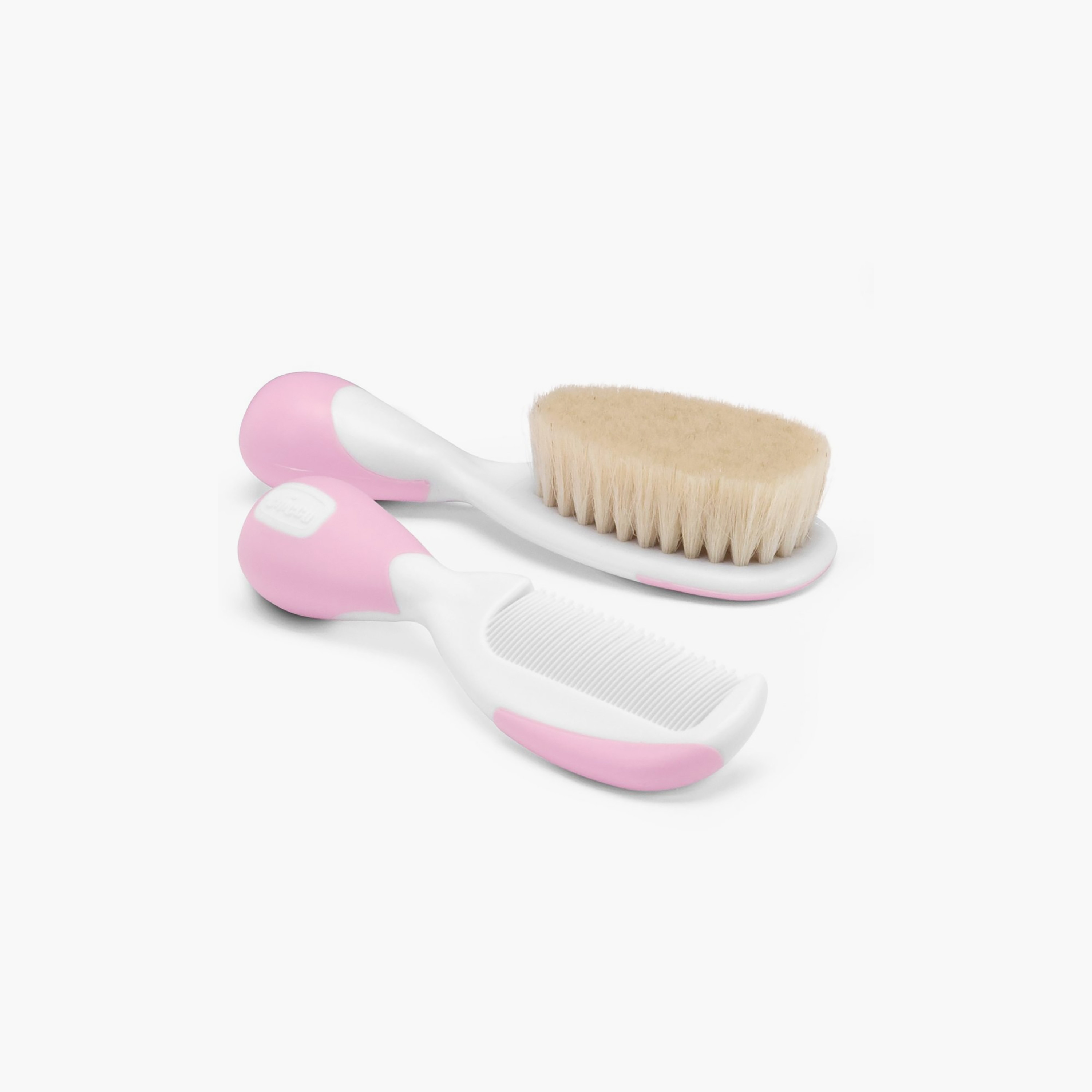 Chicco Hair Brush with Comb, Pink-baby-bathandcare-hairbodyskincare-image-1