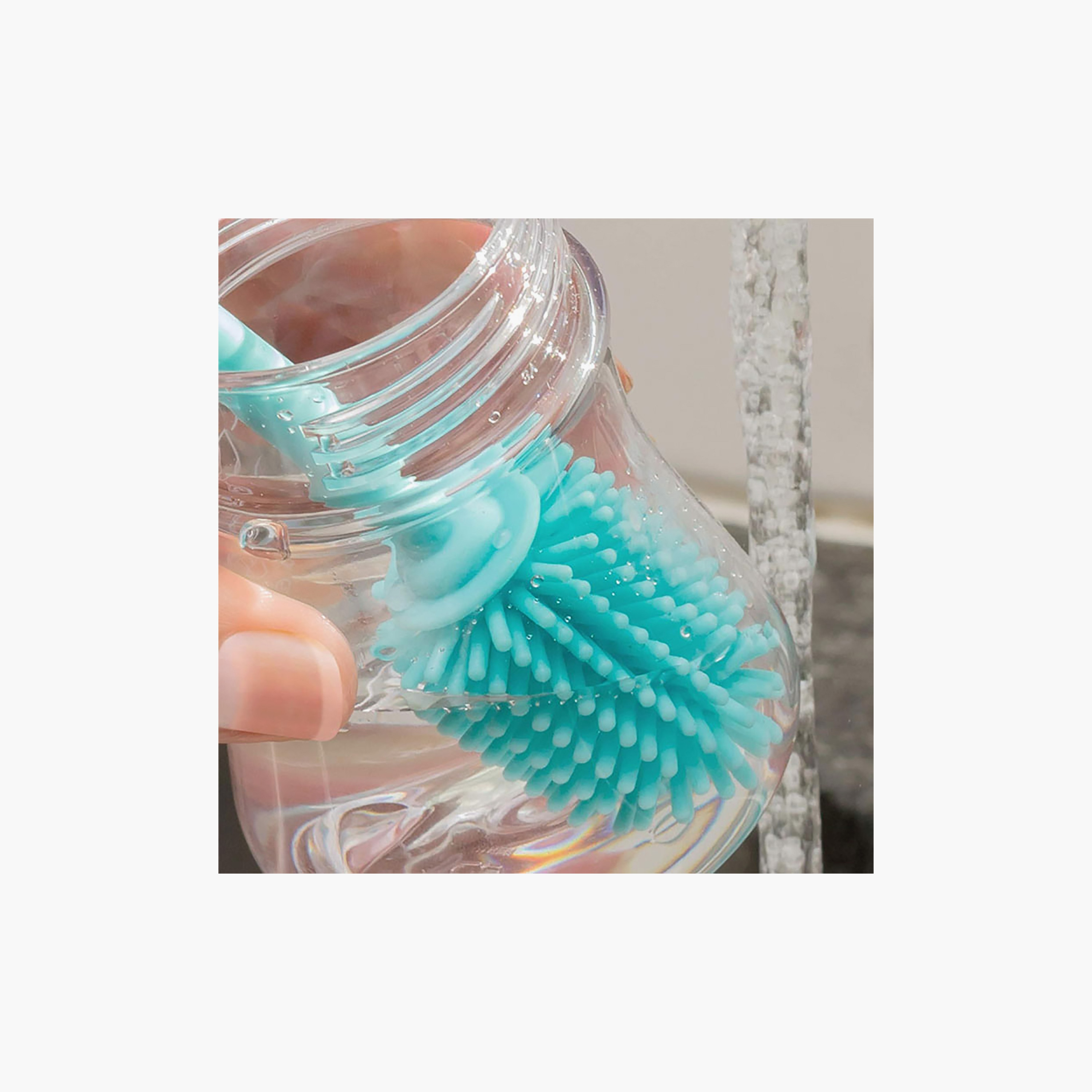 Chicco Silicone Bottle Cleaning Brush-baby-feeding-accessories-image-3