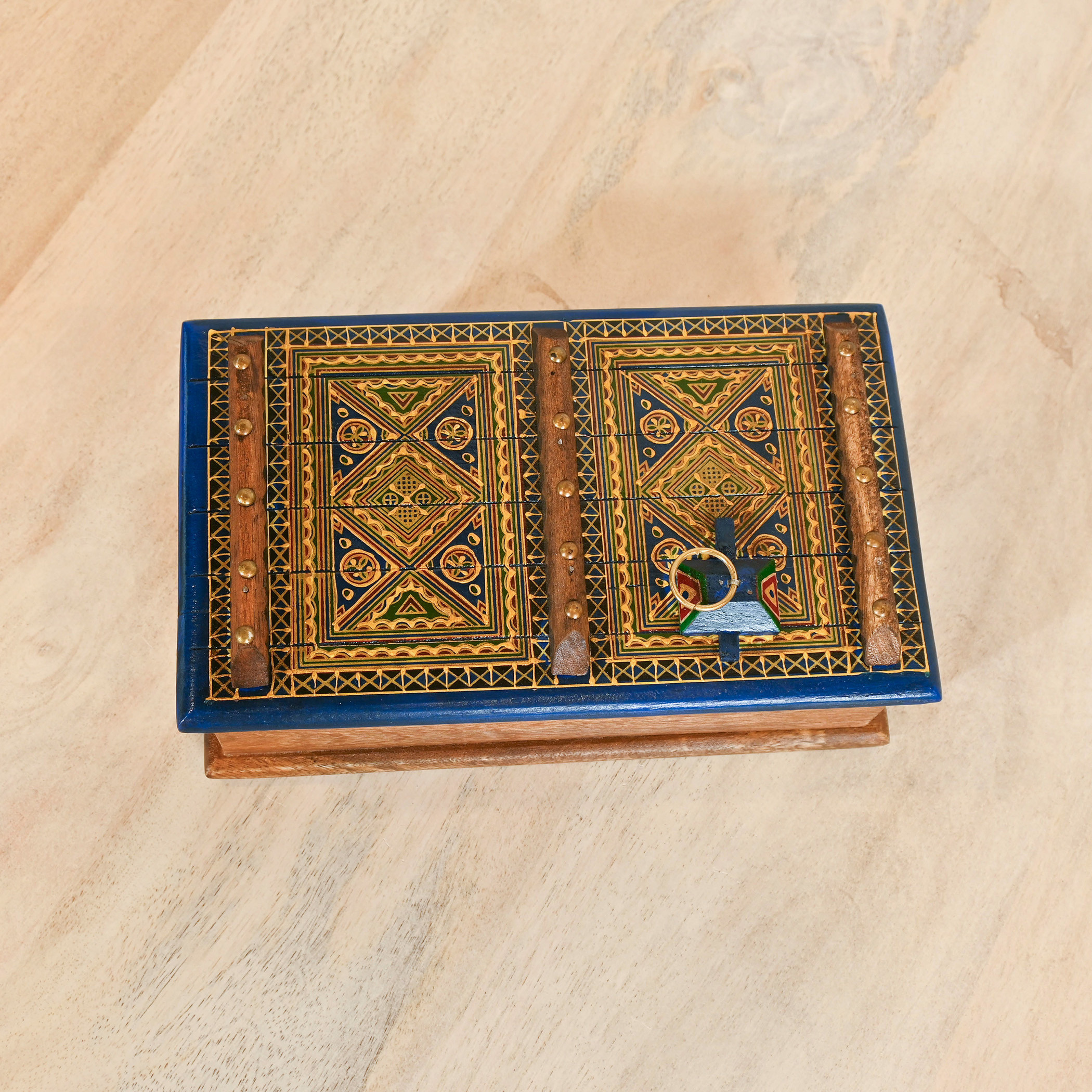Home Carving Wooden Decorative Box - 15x25x9 cms-household-decor-boxesandtrays-image-4