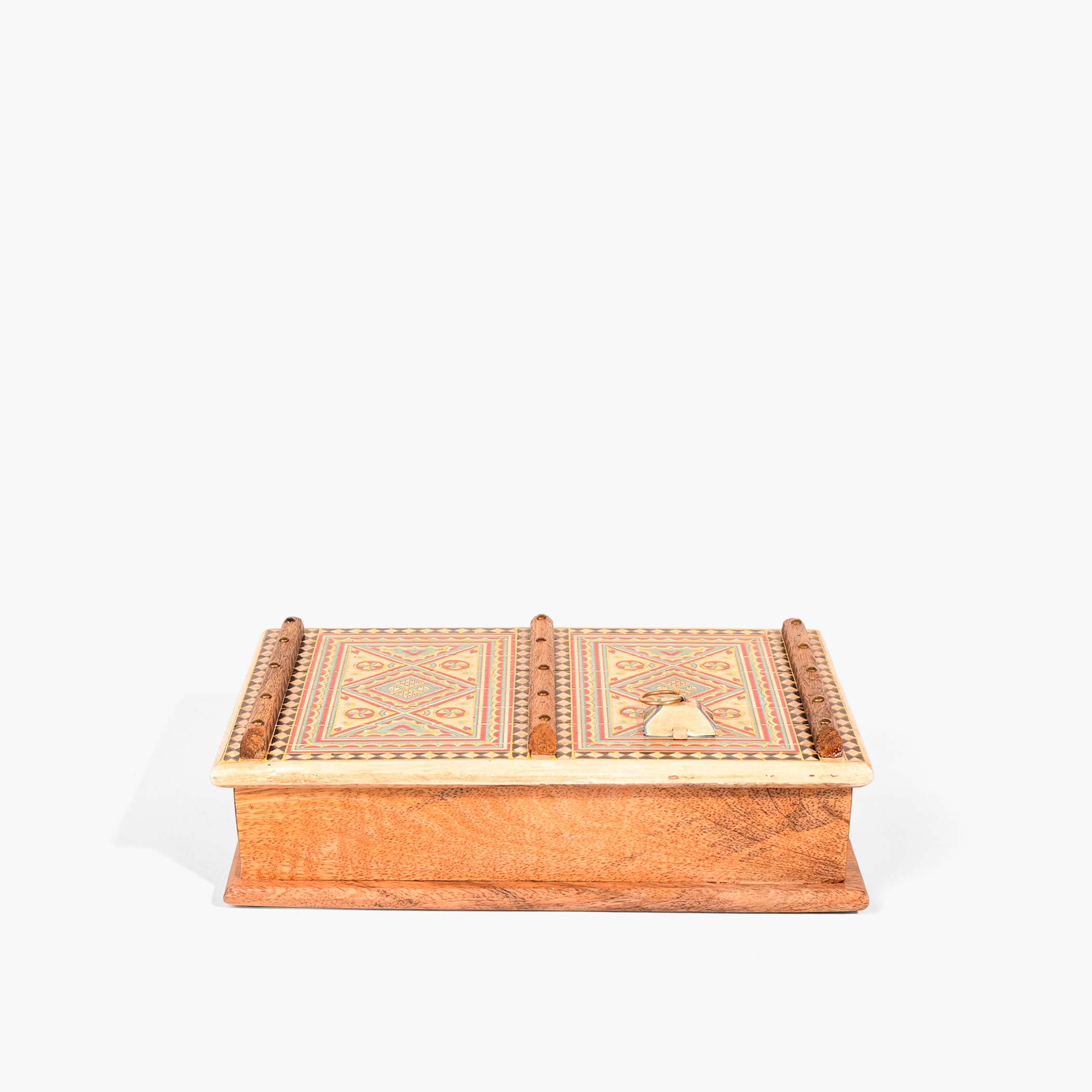 Home Carving Painted Wooden Decorative Box-household-decor-boxesandtrays-image-1