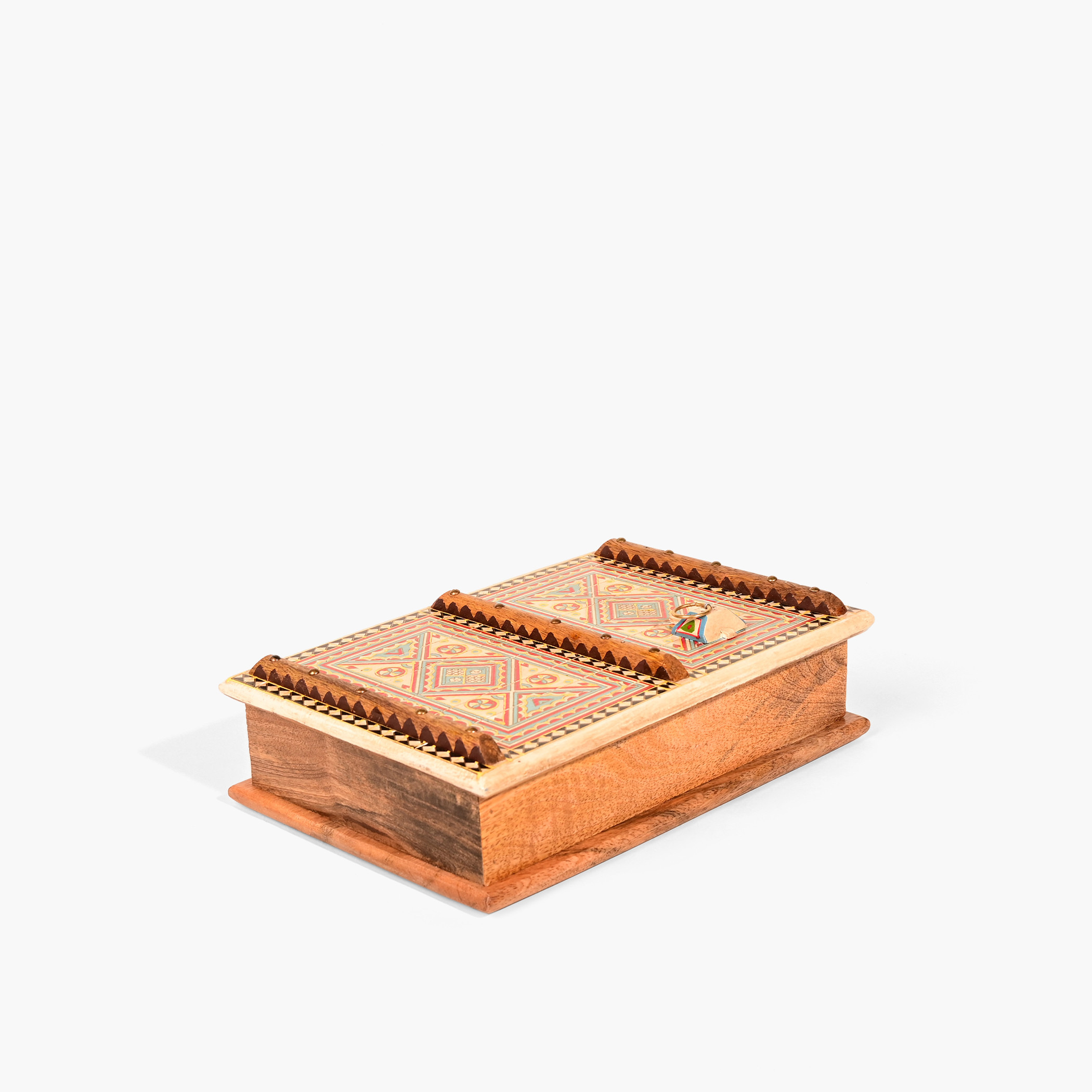 Home Carving Painted Wooden Decorative Box-household-decor-boxesandtrays-image-2