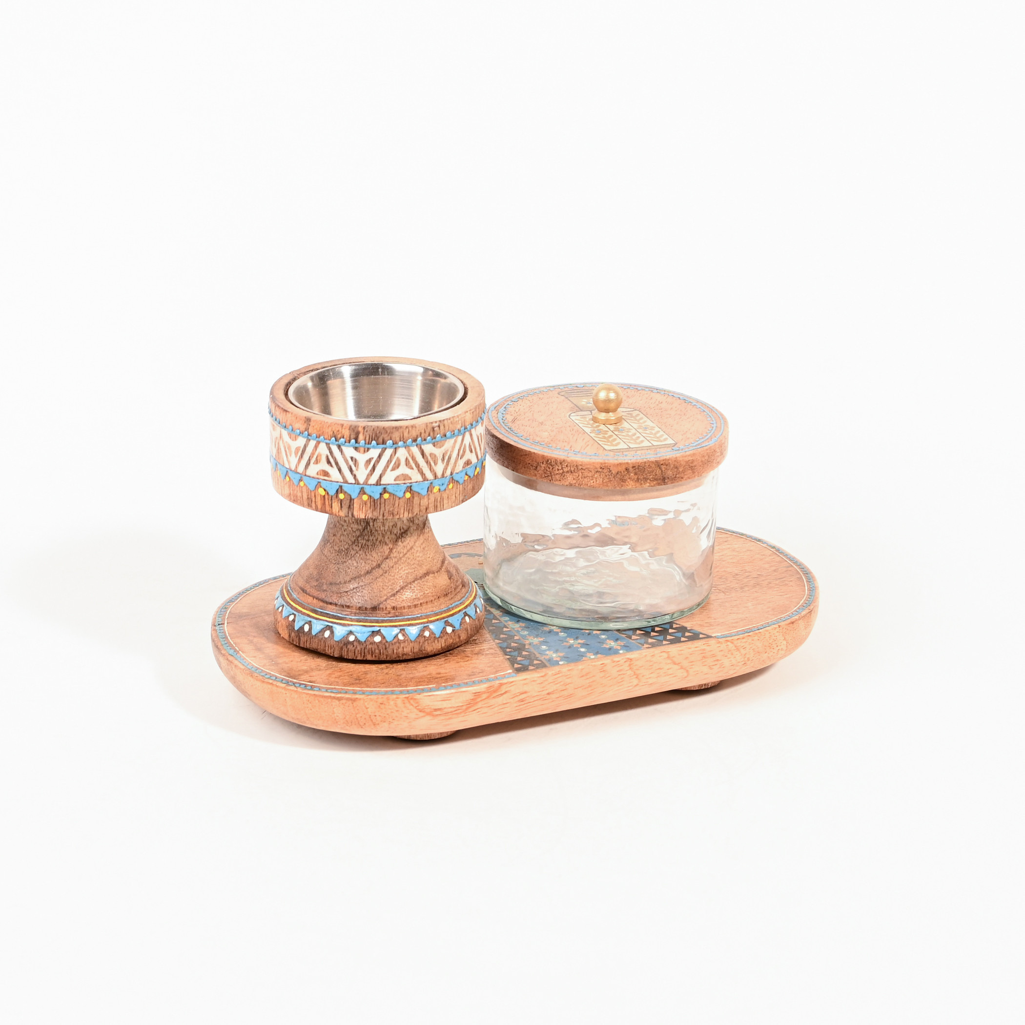 طقم مبخرة بخور خشبية 3 قطع من هوم كارفينج-household-homefragrance-burners-image-1