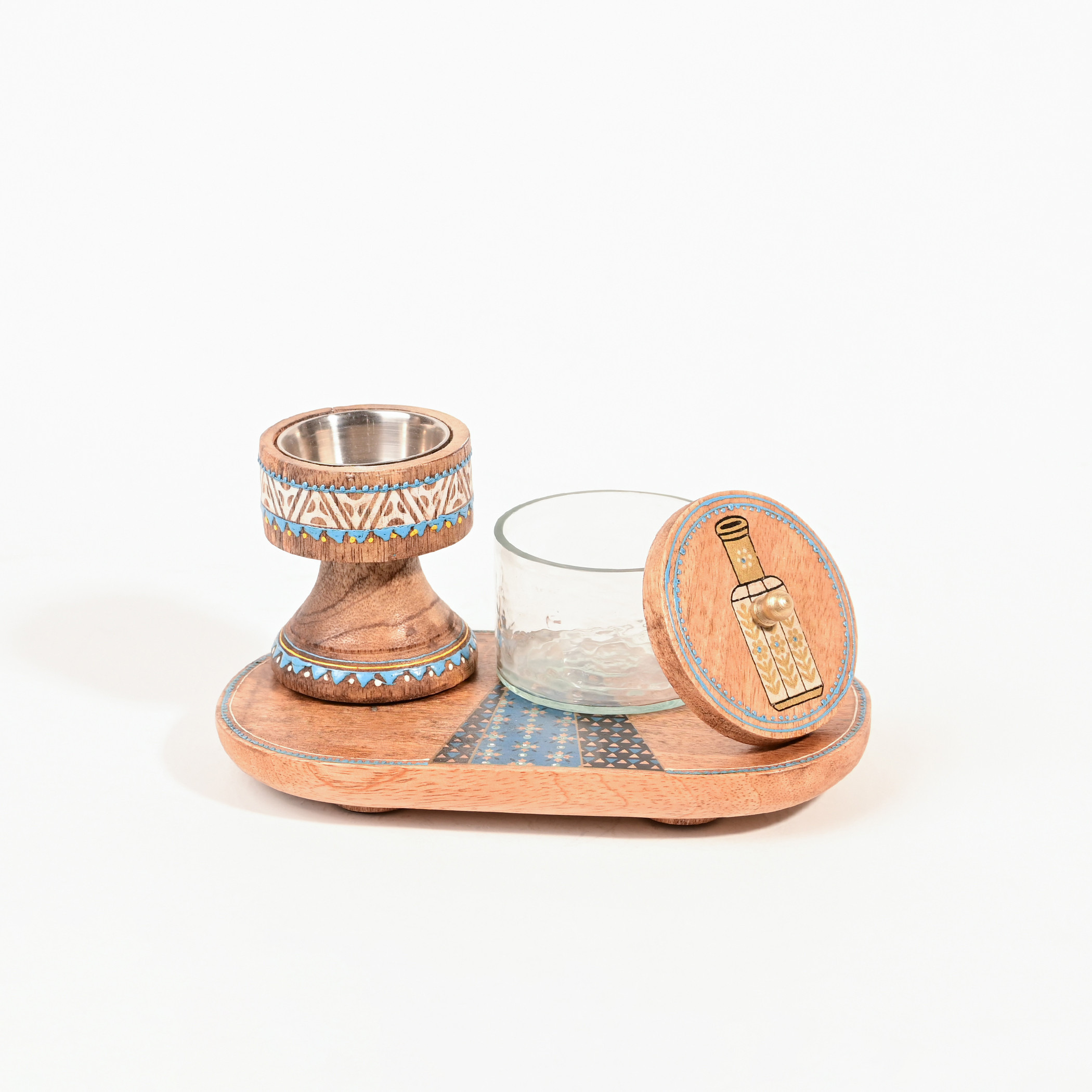 طقم مبخرة بخور خشبية 3 قطع من هوم كارفينج-household-homefragrance-burners-image-4