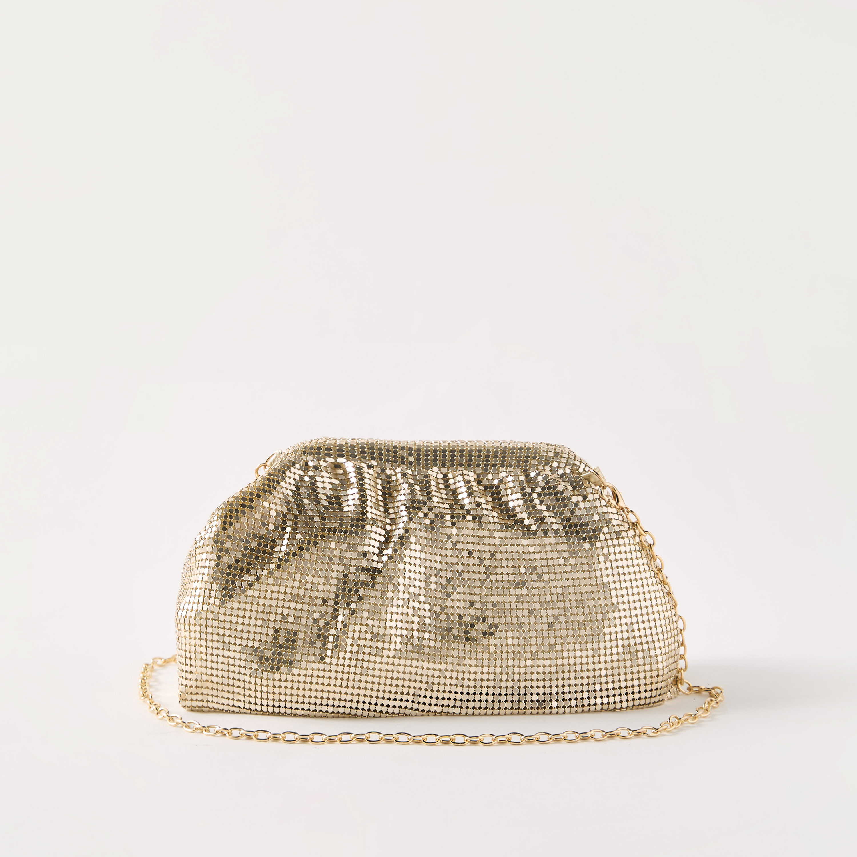 Sasha Embellished Clutch with Magnetic Closure and Chain Strap-women-bagsandwallets-handbags-image-1