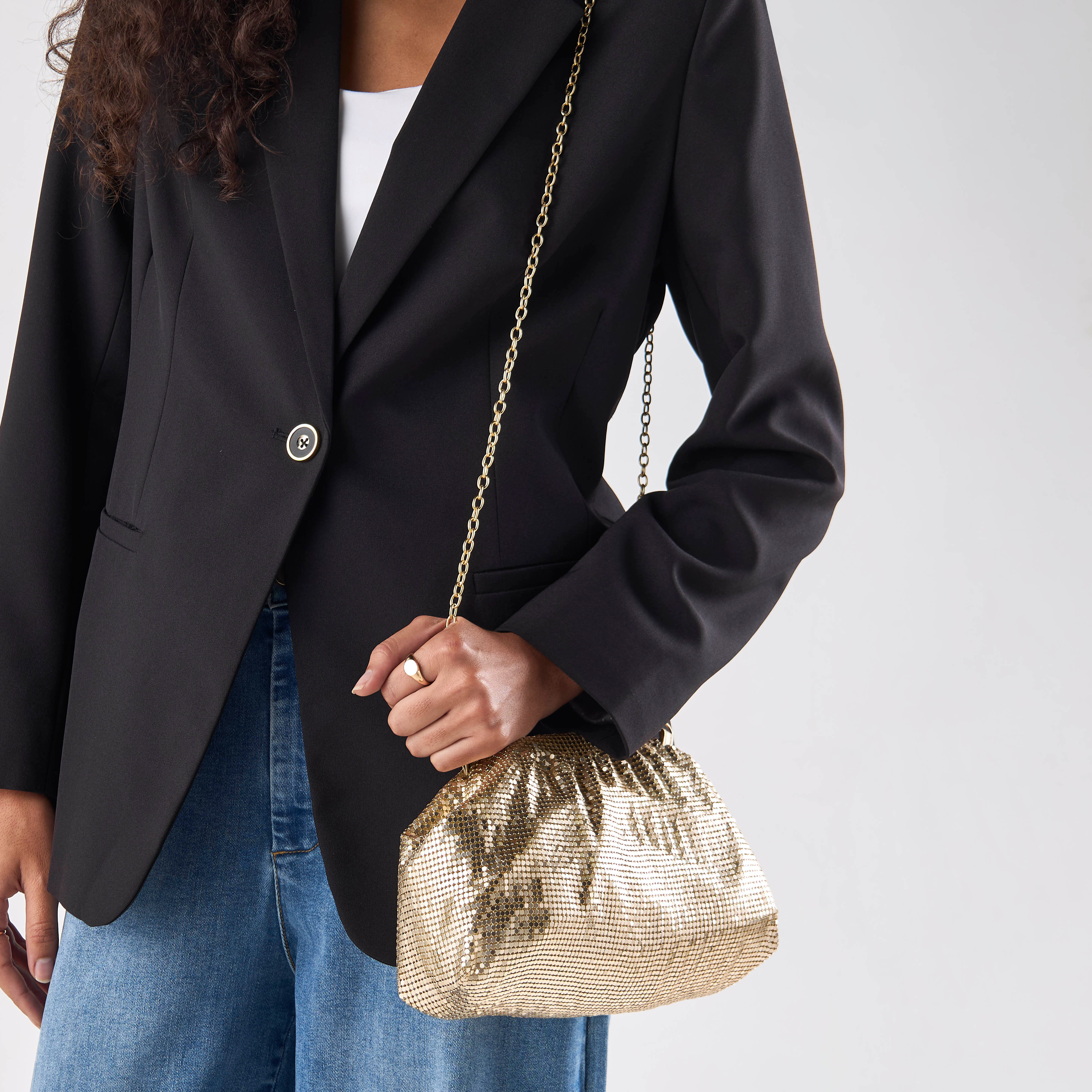 Sasha Embellished Clutch with Magnetic Closure and Chain Strap-women-bagsandwallets-handbags-image-2