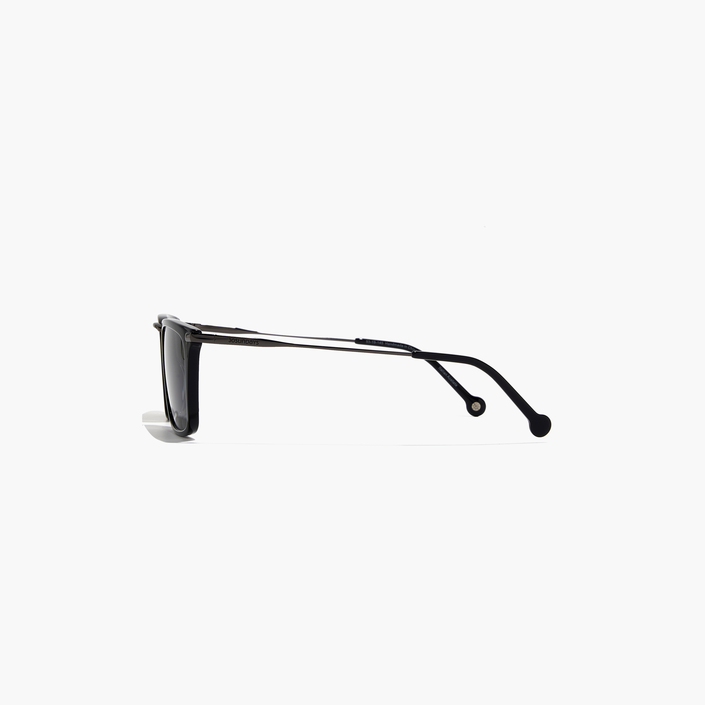 نظارة شمسية بعدسات سوداء ذات مربعة الشكل من 30 ساندايز سولاراس مع 53 مم -men-sunglasses-image-4