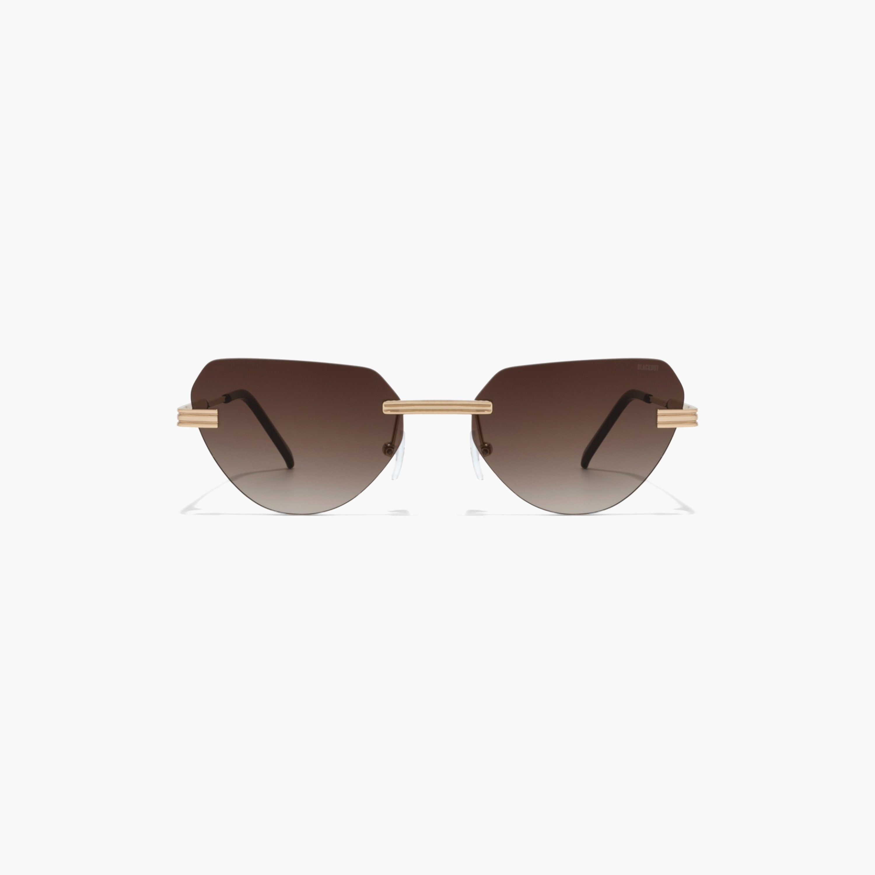 BlackOut LUSTRE 's Brown Lens 54 MM Cat Eye Sunglasses -women-sunglasses-image-3