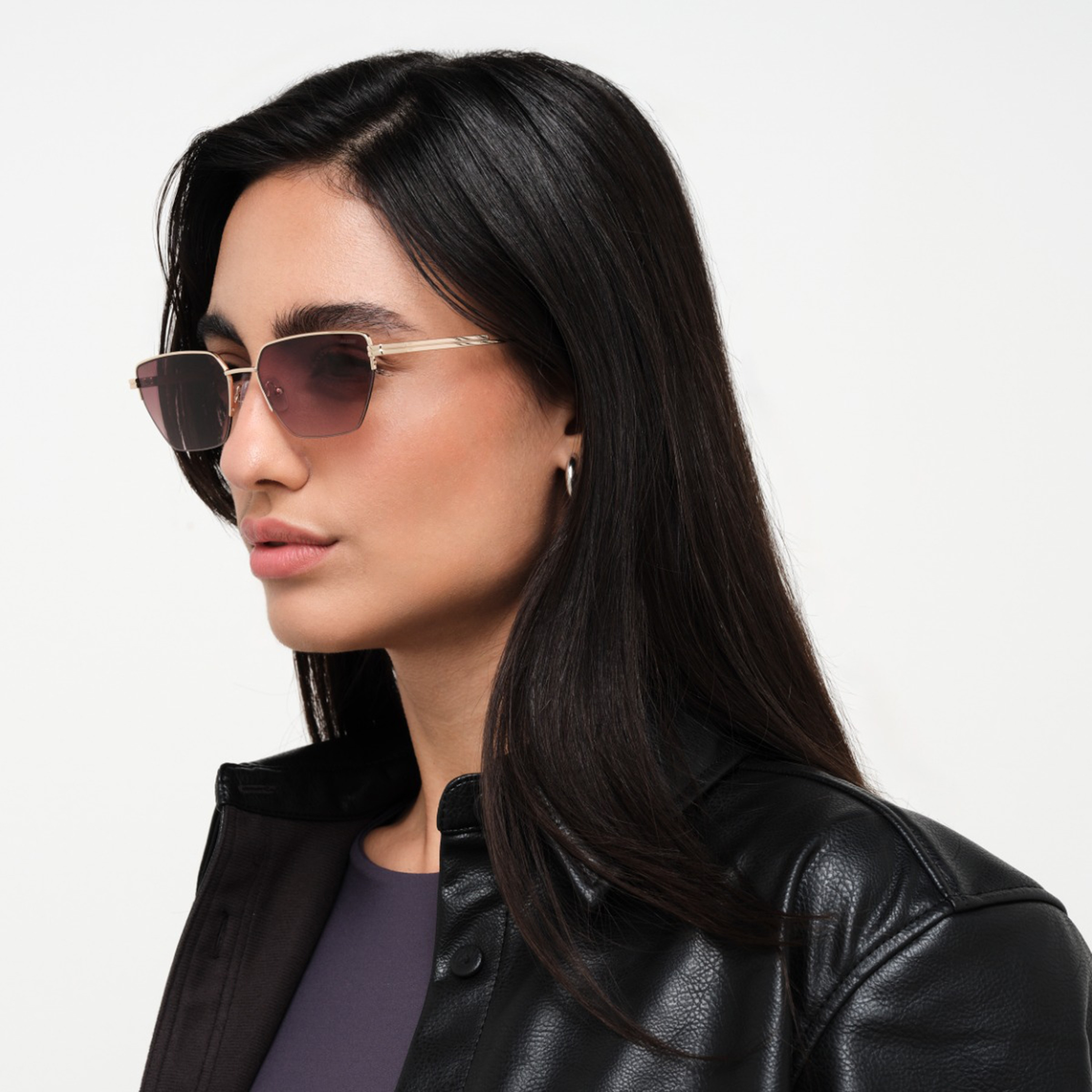 نظارة شمسية بعدسات هندسية وبنية من بلاك أوت راديانس مع 56 مم -women-sunglasses-image-5
