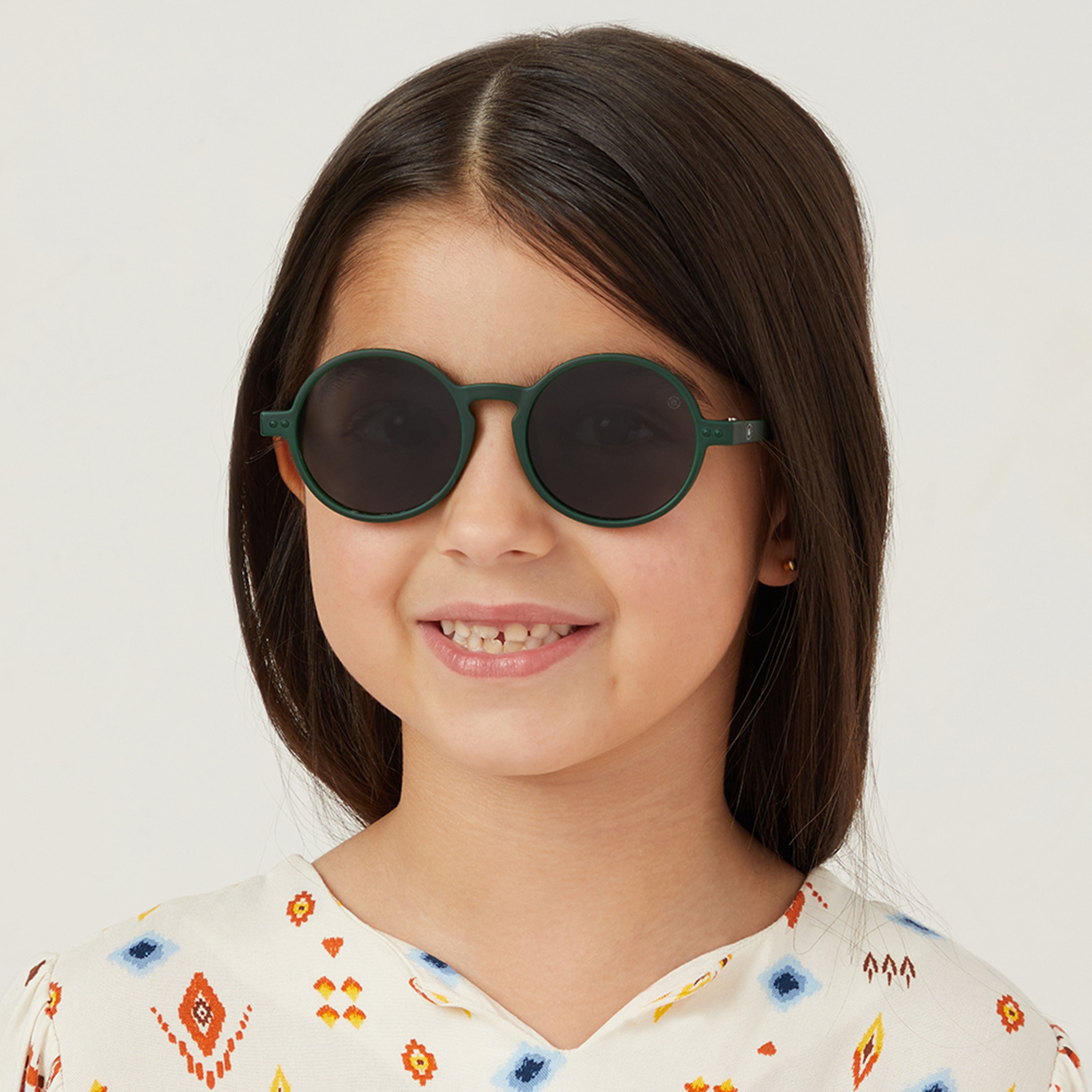 Babamio Kids Grey Lens 46 MM Round Sunglasses | BAB-000501-0607-girls-accessories-sunglasses-image-5