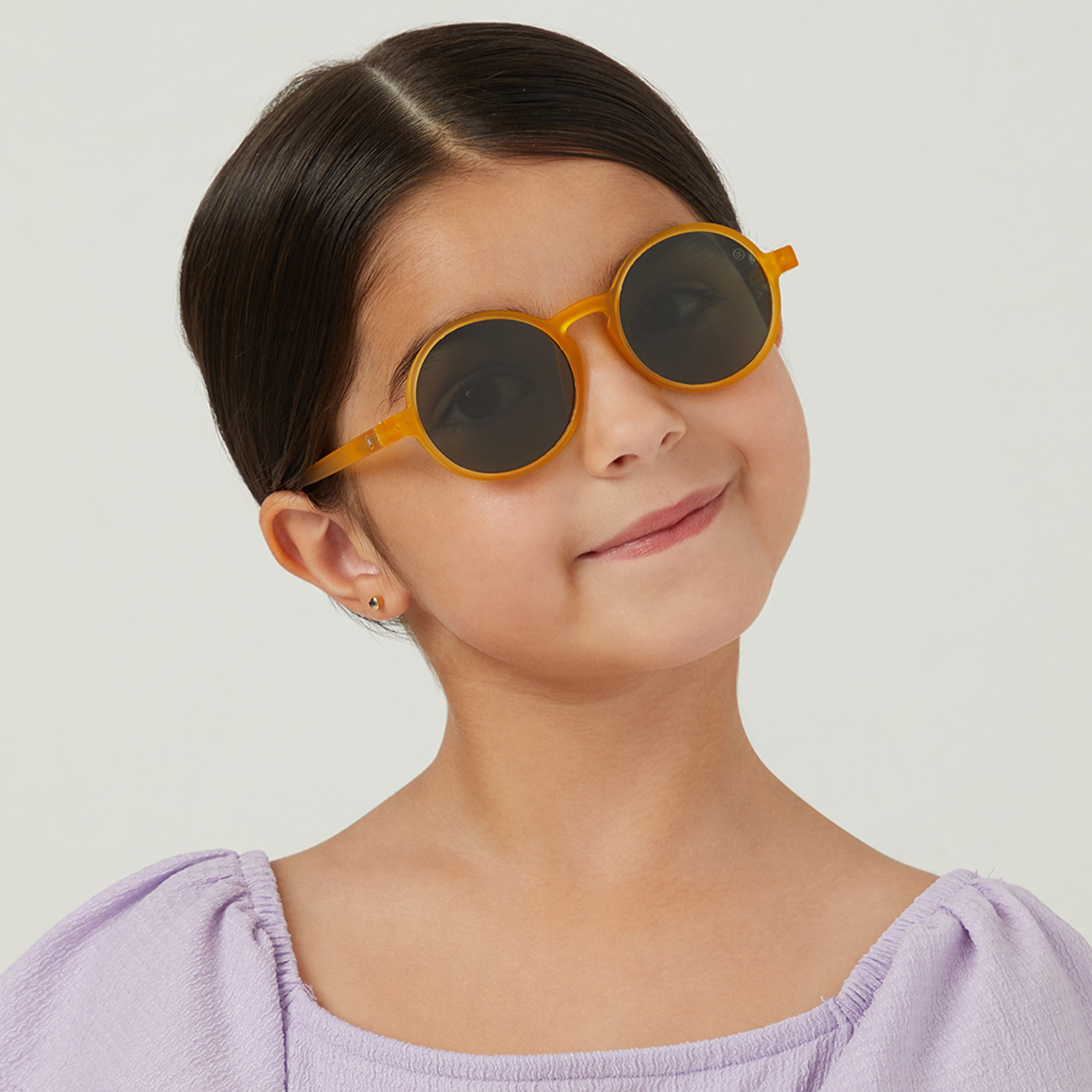 Babamio Kids Green Lens 46 MM Round Sunglasses | BAB-000501-2006-girls-accessories-sunglasses-image-5