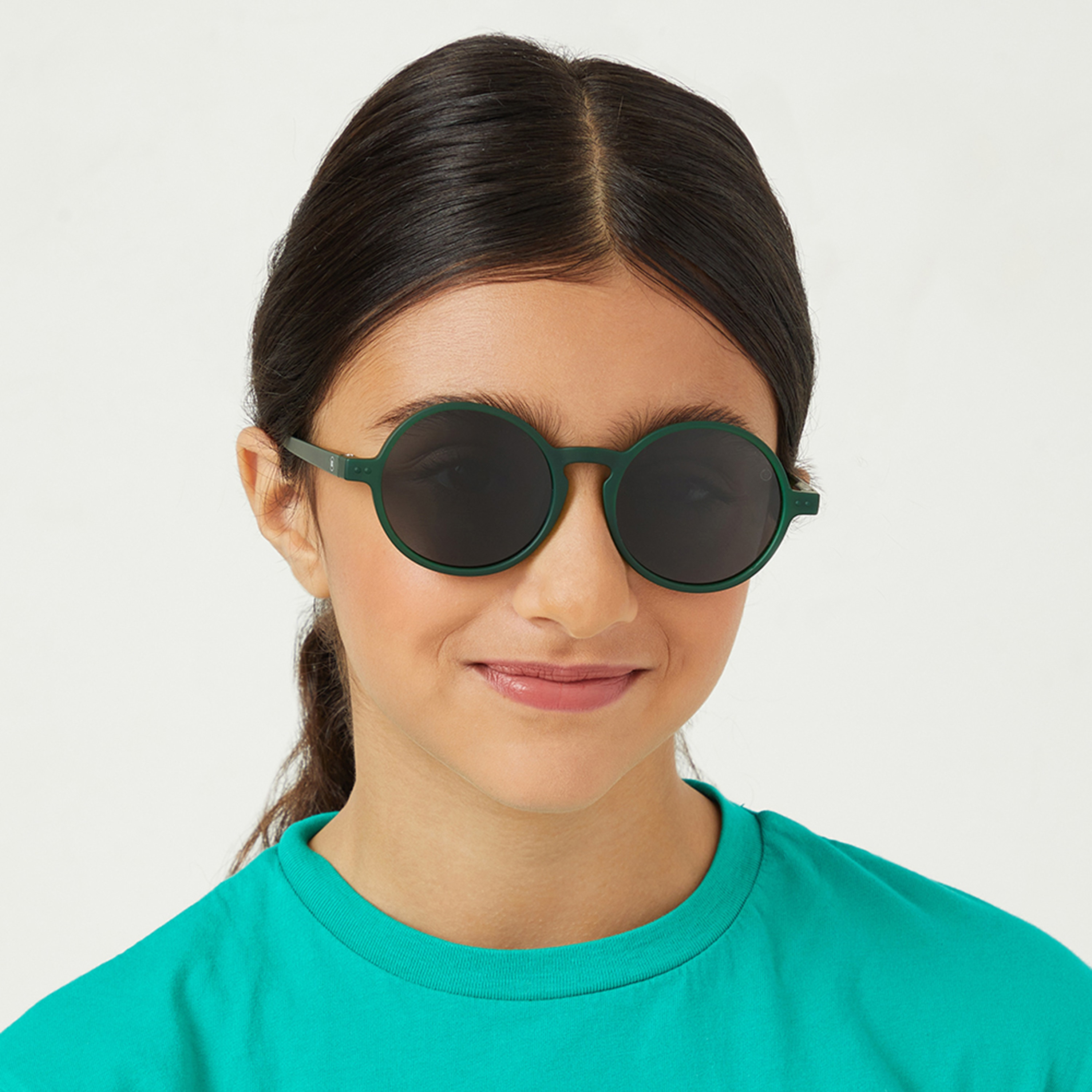 Babamio Kids Grey Lens 50 MM Round Sunglasses | BAB-000502-0607-girls-accessories-sunglasses-image-5