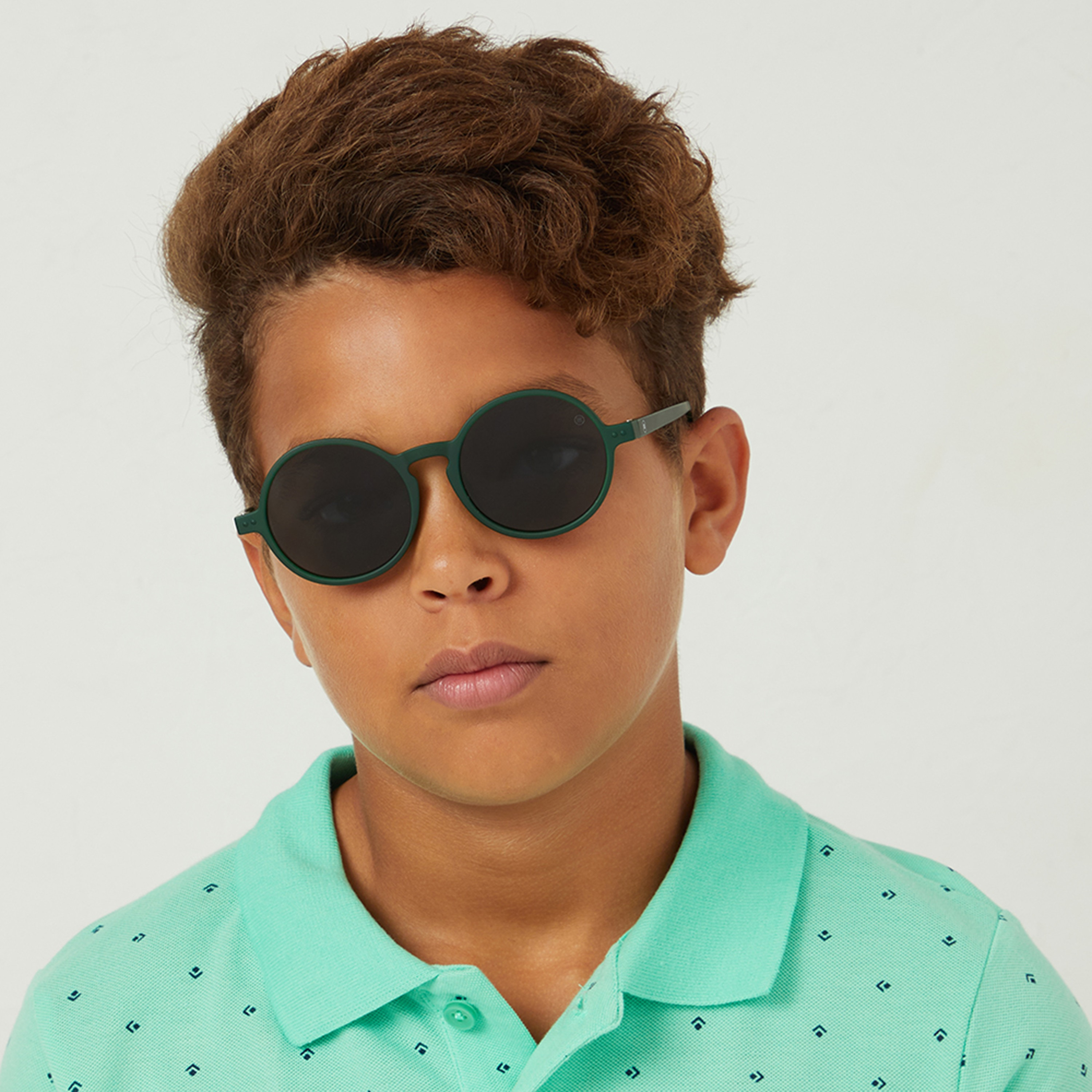 Babamio Kids Grey Lens 50 MM Round Sunglasses | BAB-000502-0607-girls-accessories-sunglasses-image-6
