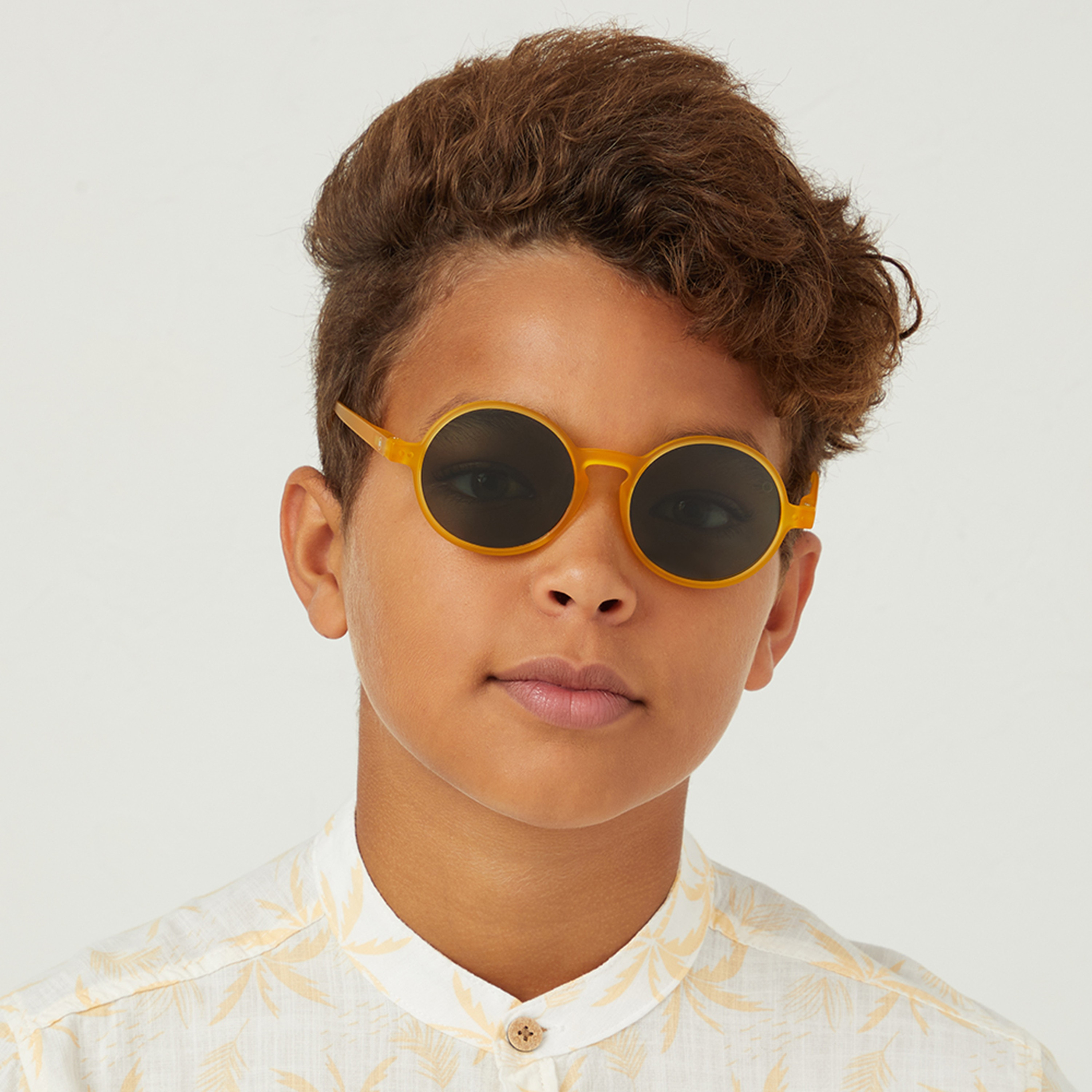 Babamio Kids Green Lens 50 MM Round Sunglasses | BAB-000502-2006-girls-accessories-sunglasses-image-6