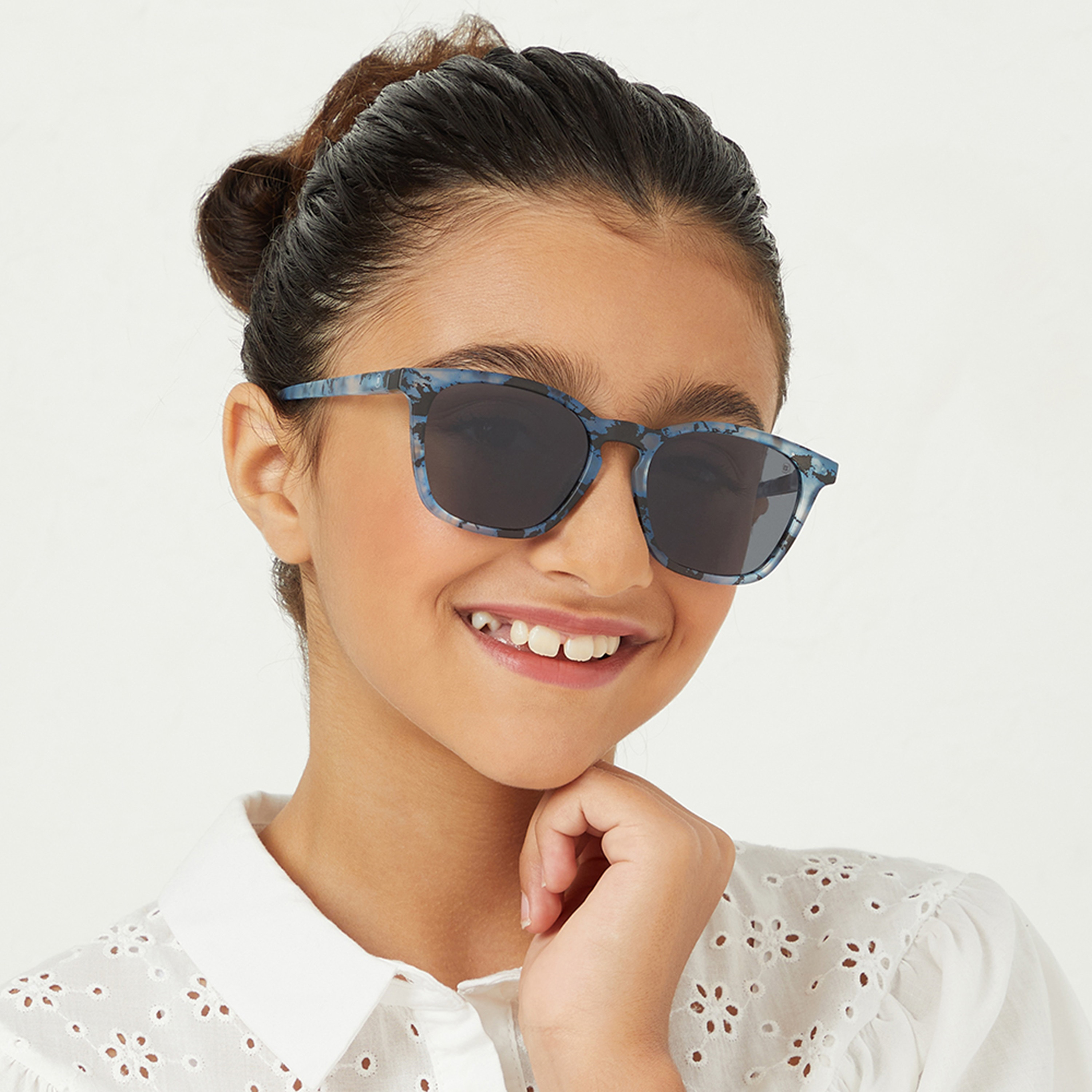 Babamio Kids Grey Lens 51 MM Square Sunglasses | BAB-000504-2807-girls-accessories-sunglasses-image-5