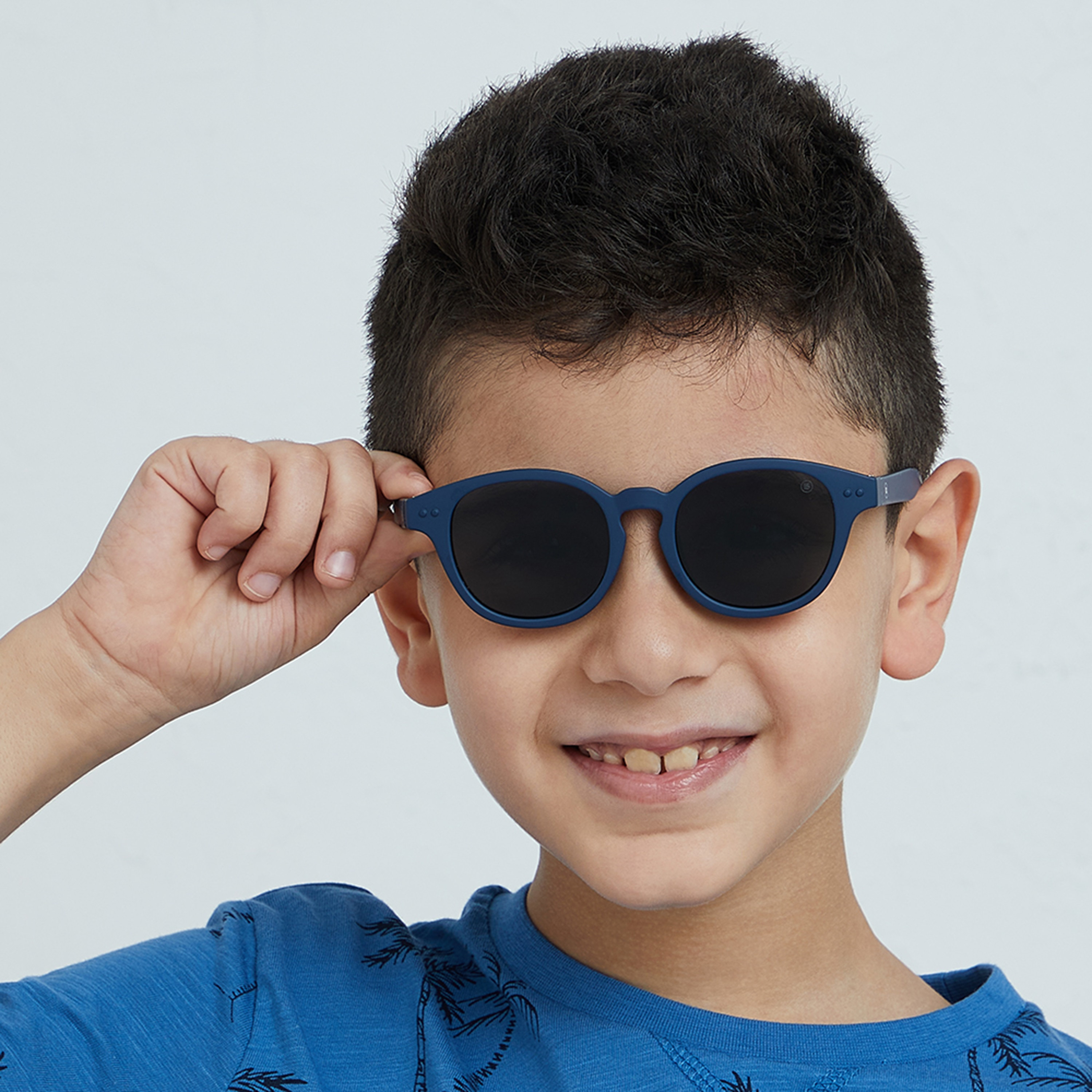Babamio Kids Grey Lens 43 MM Round Sunglasses | BAB-000505-0207-girls-accessories-sunglasses-image-6