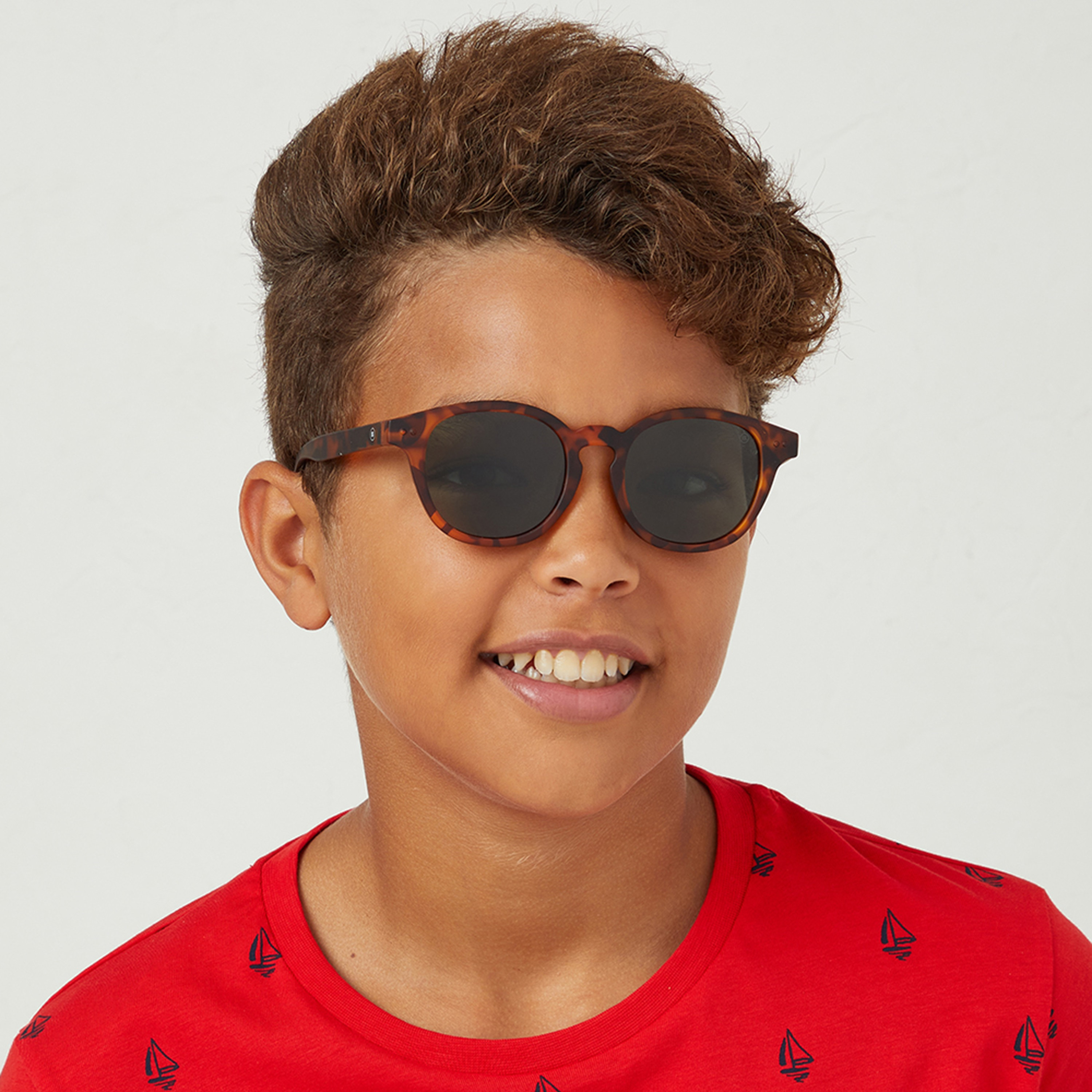 Babamio Kids Green Lens 48 MM Round Sunglasses | BAB-000506-1306-girls-accessories-sunglasses-image-6