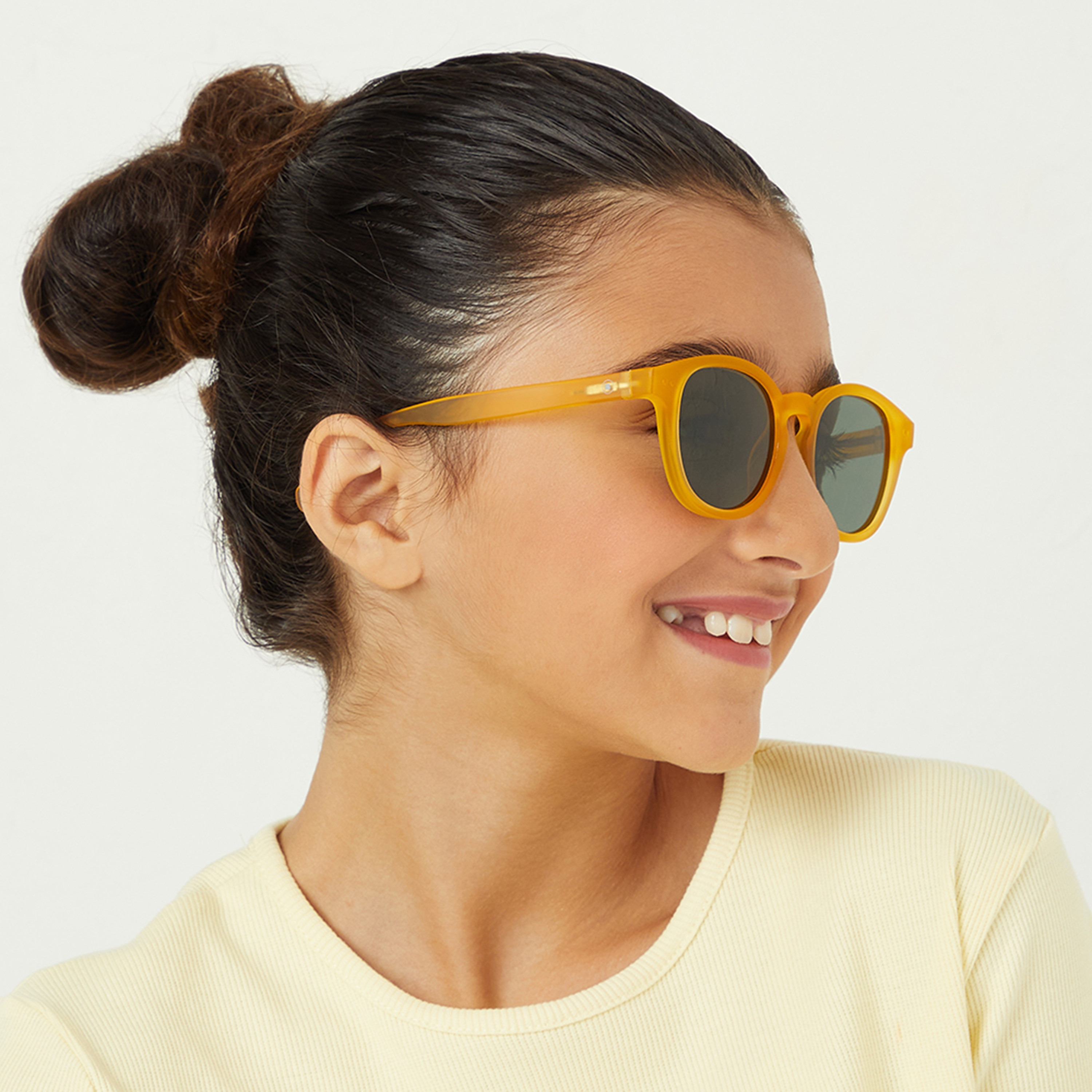 Babamio Kids Green Lens 48 MM Round Sunglasses | BAB-000506-2006-girls-accessories-sunglasses-image-6
