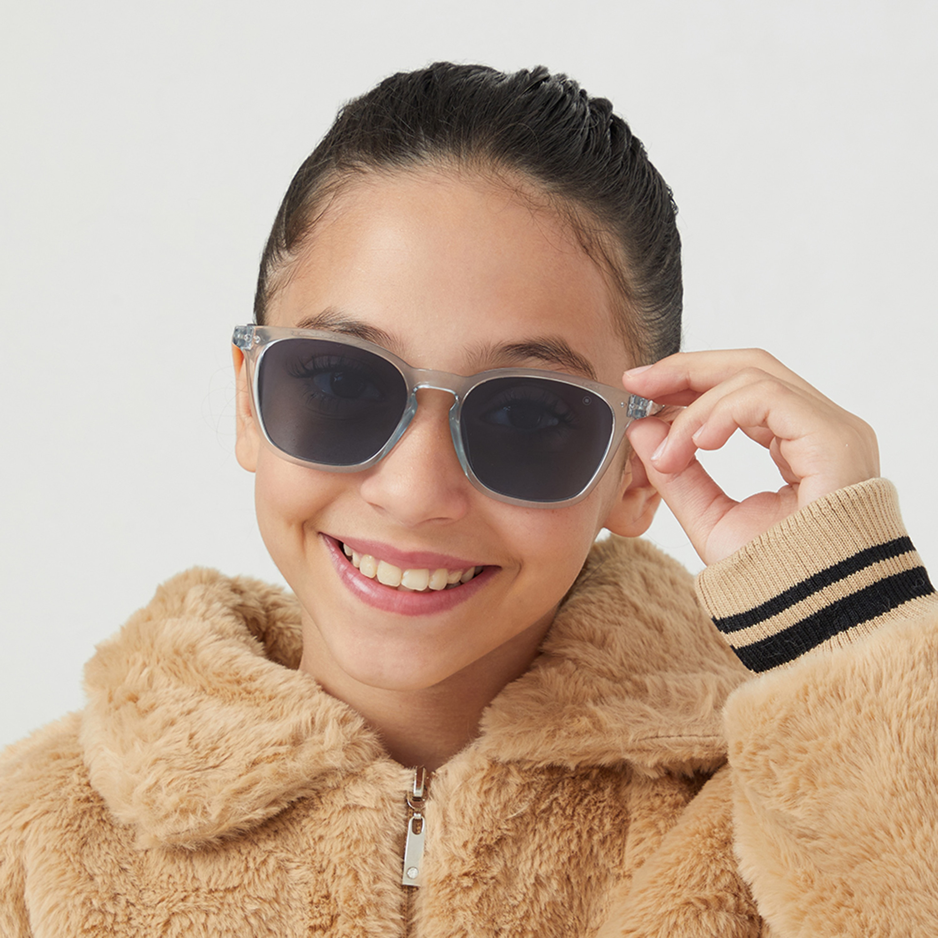 Babamio Kids Blue Lens 51 MM Square Sunglasses | BAB-000504-0202-girls-accessories-sunglasses-image-5