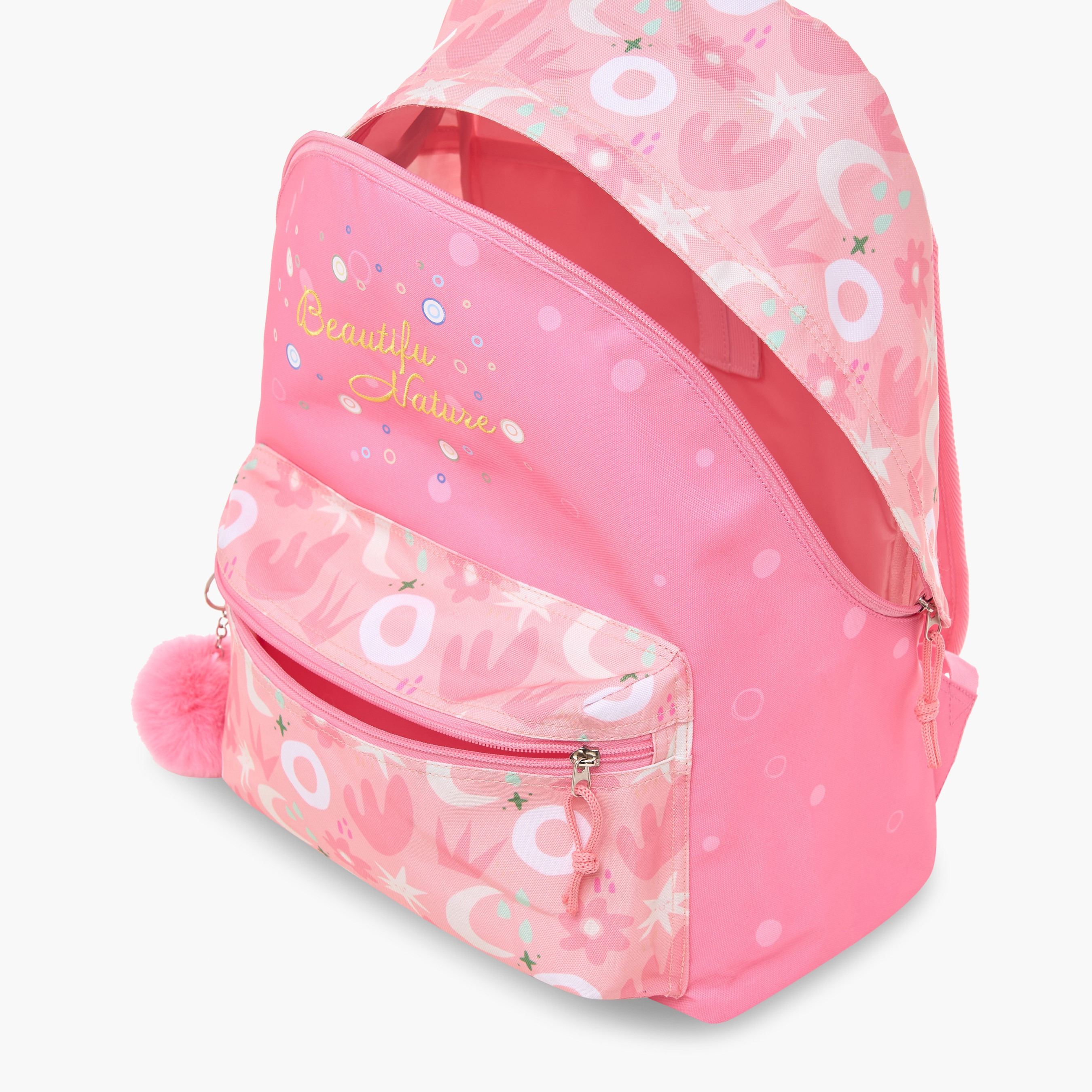 Juniors Printed Backpack with Laptop Compartment and Adjustable Strap - 16 inches-school-bagsandbackpacks-backpacks-image-8