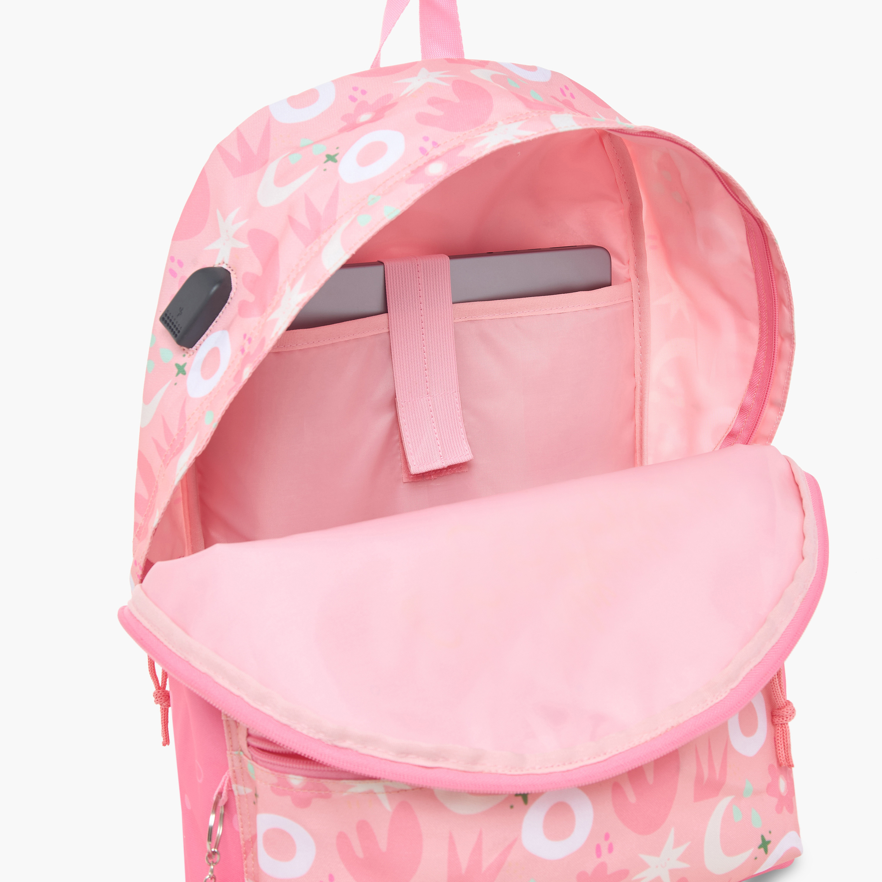 Juniors Printed Backpack with Laptop Compartment and Adjustable Strap - 16 inches-school-bagsandbackpacks-backpacks-image-9