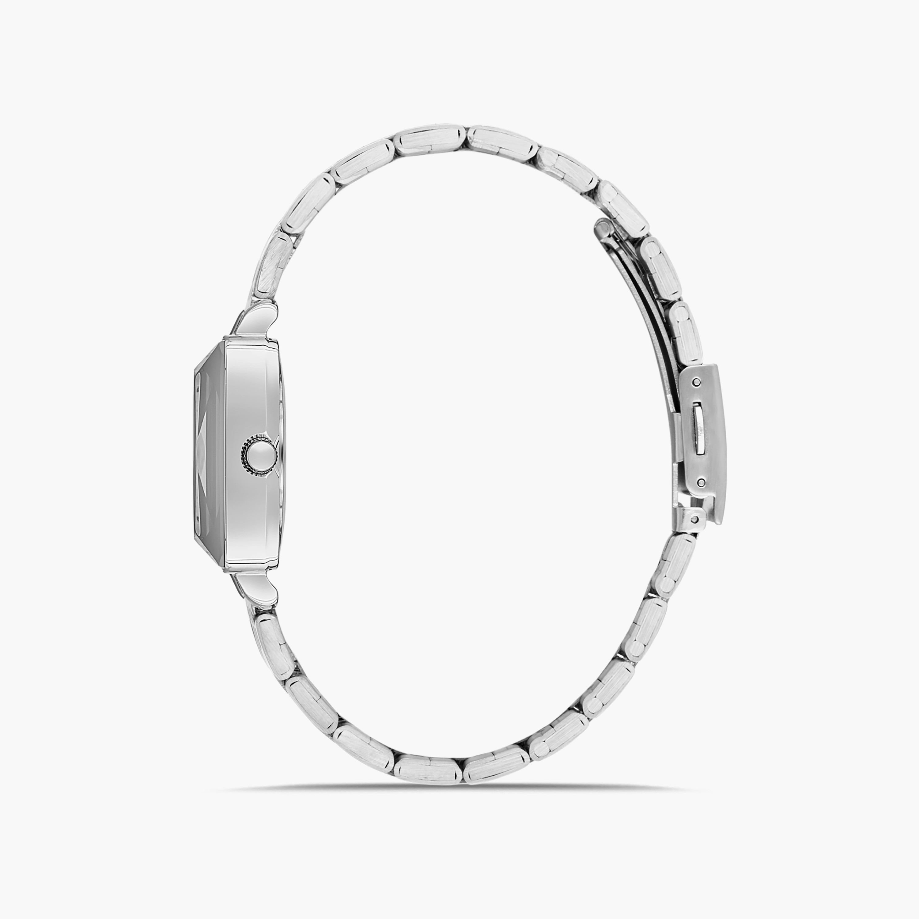 Omax Silver Analog Stainless Steel Strap Watch | 00ZMS002I008 | 26 MM-women-watchesandjewellery-watches-image-2