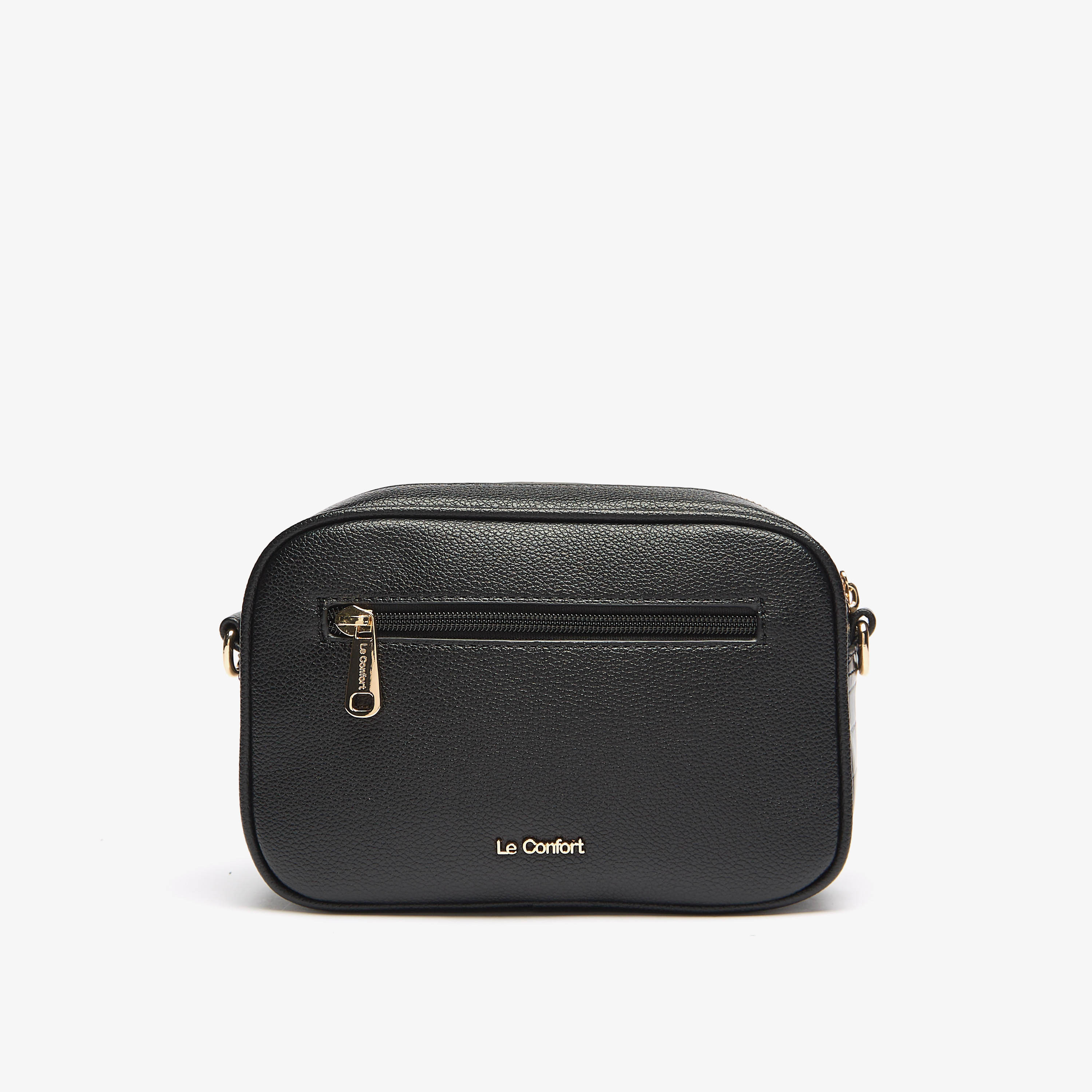 Le Confort Solid Crossbody Bag with Zip Closure and Chain Strap-women-bagsandwallets-handbags-image-3