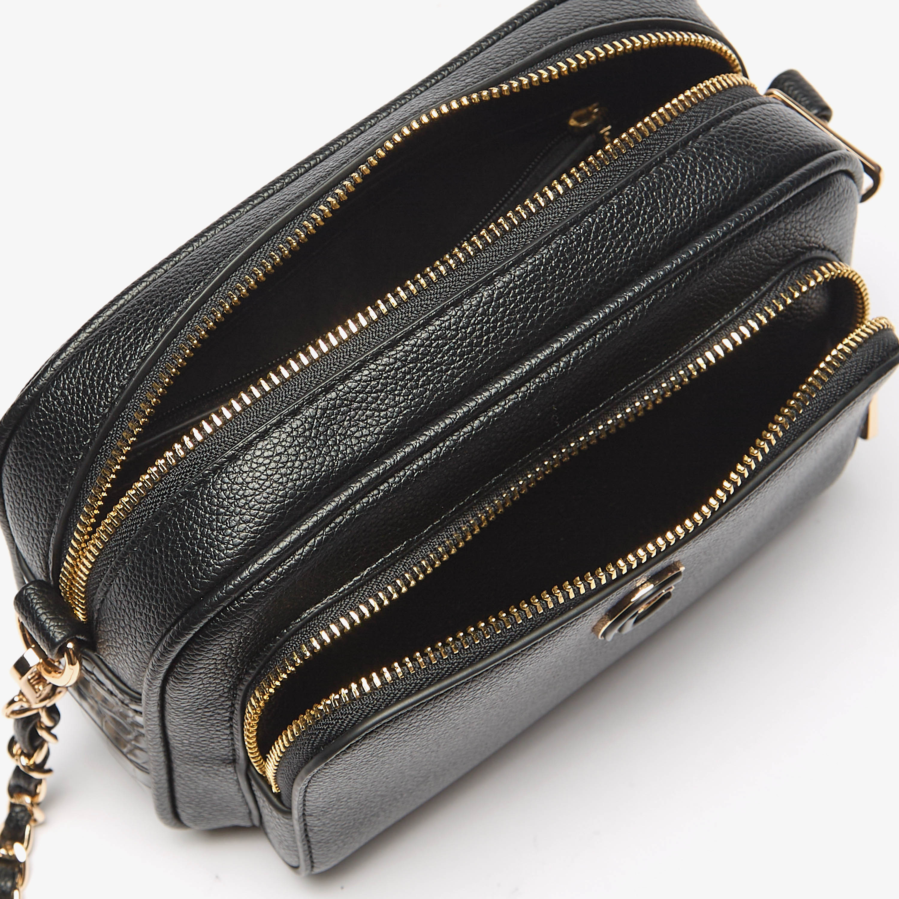 Le Confort Solid Crossbody Bag with Zip Closure and Chain Strap-women-bagsandwallets-handbags-image-5