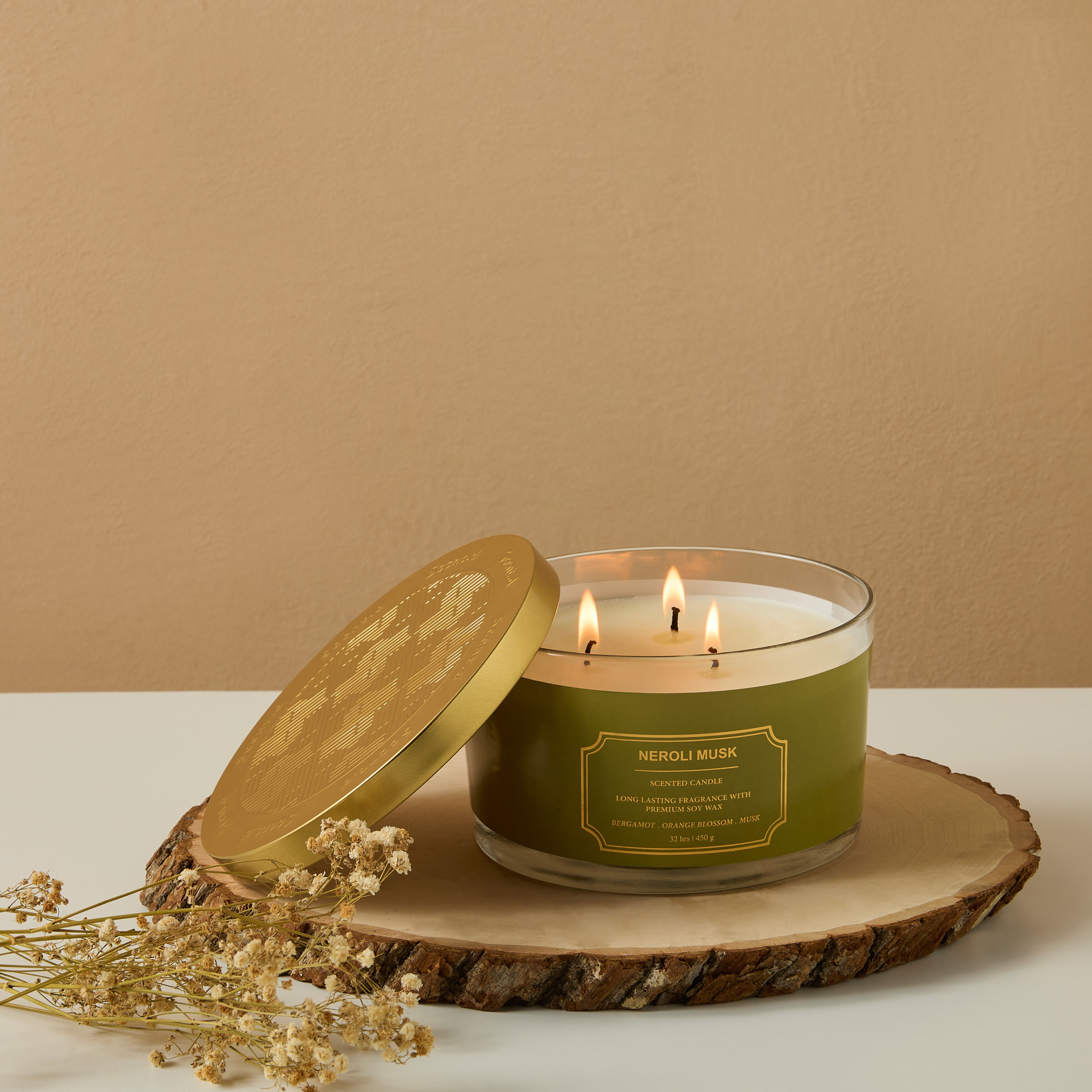 Scent.d Neroli Musk 3-Wick candle - 32 h-household-homefragrance-candles-image-1