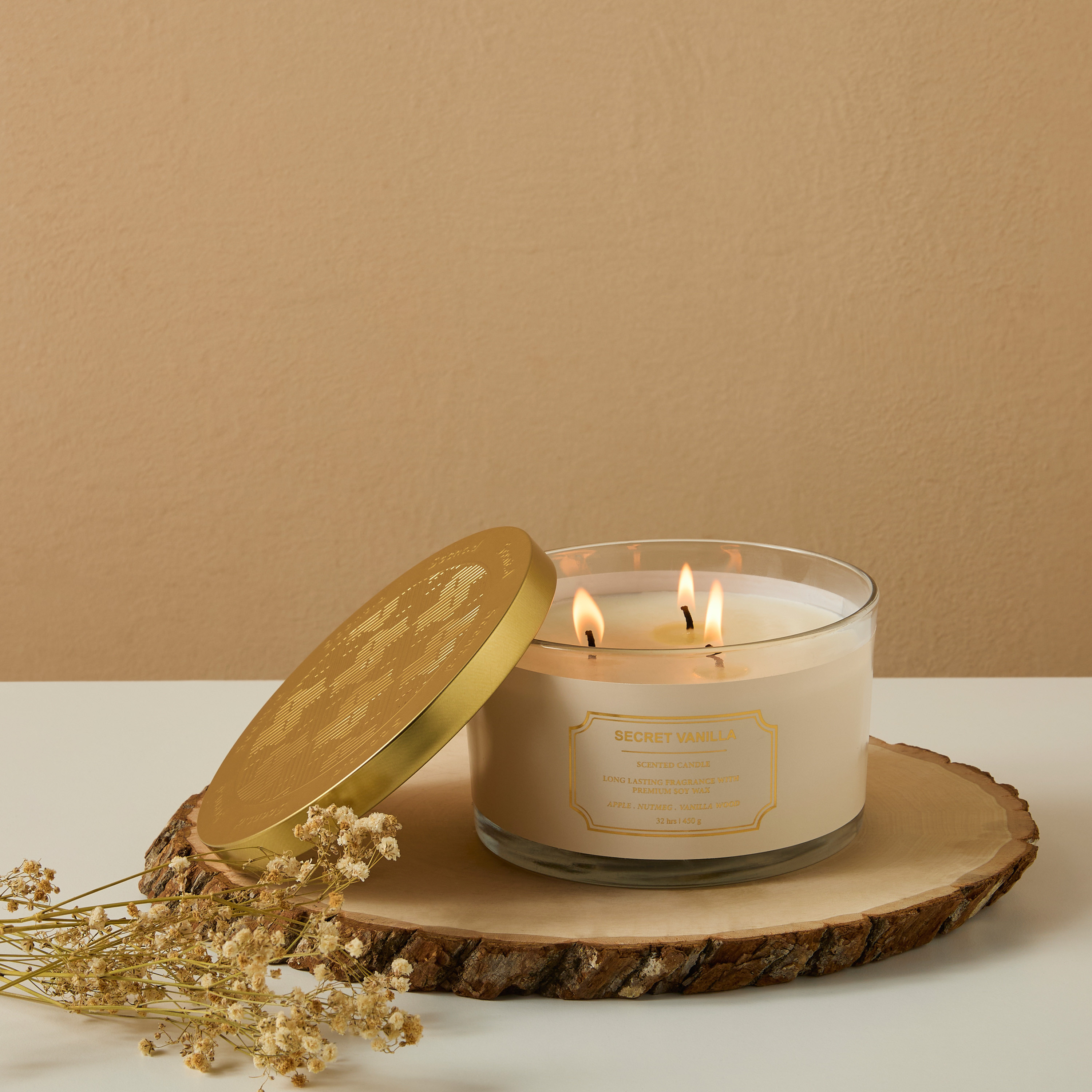 Scent.d Secret Vanilla 3-Wick Candle - 32 h-household-homefragrance-candles-image-1