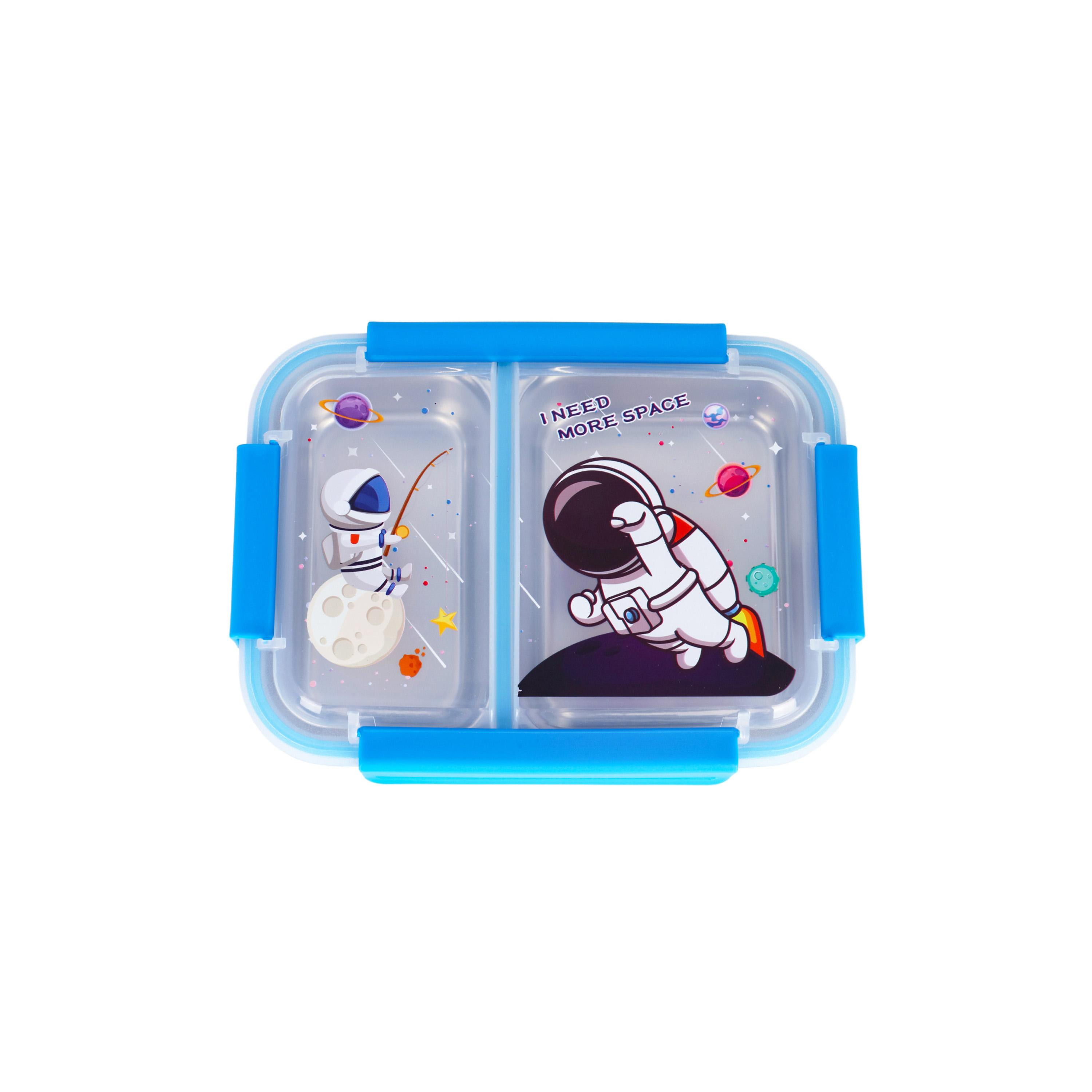 صندوق غداء إيزي كيدز، رائد فضاء، أزرق-school-lunchessentials-lunchboxes-image-1