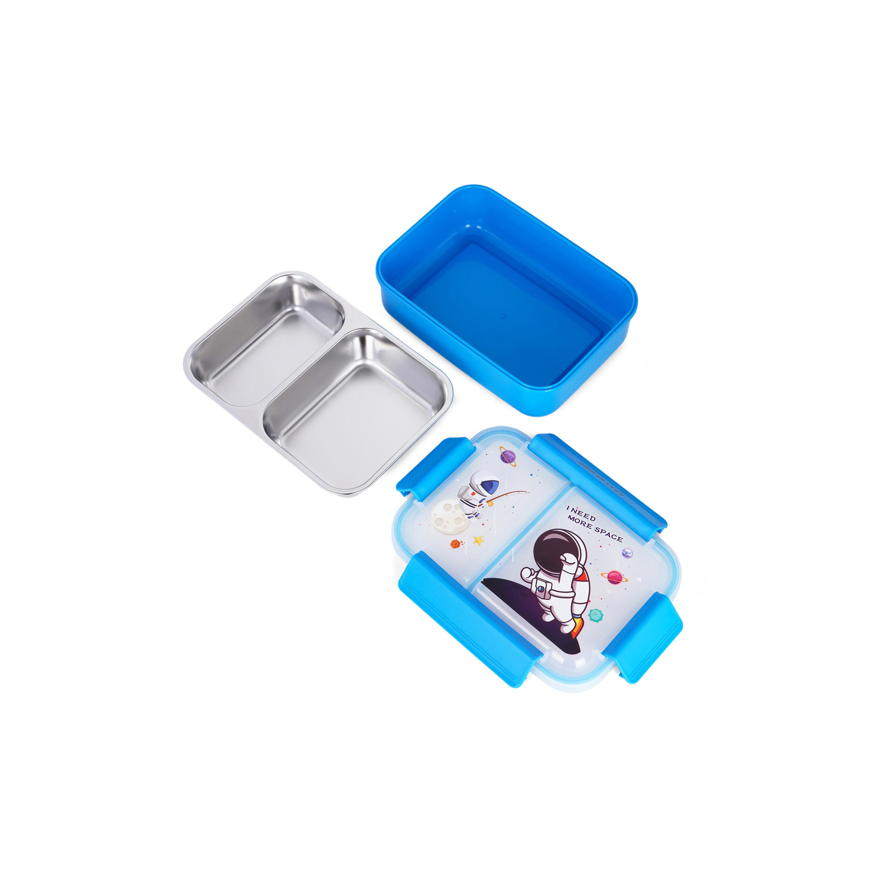 صندوق غداء إيزي كيدز، رائد فضاء، أزرق-school-lunchessentials-lunchboxes-image-2
