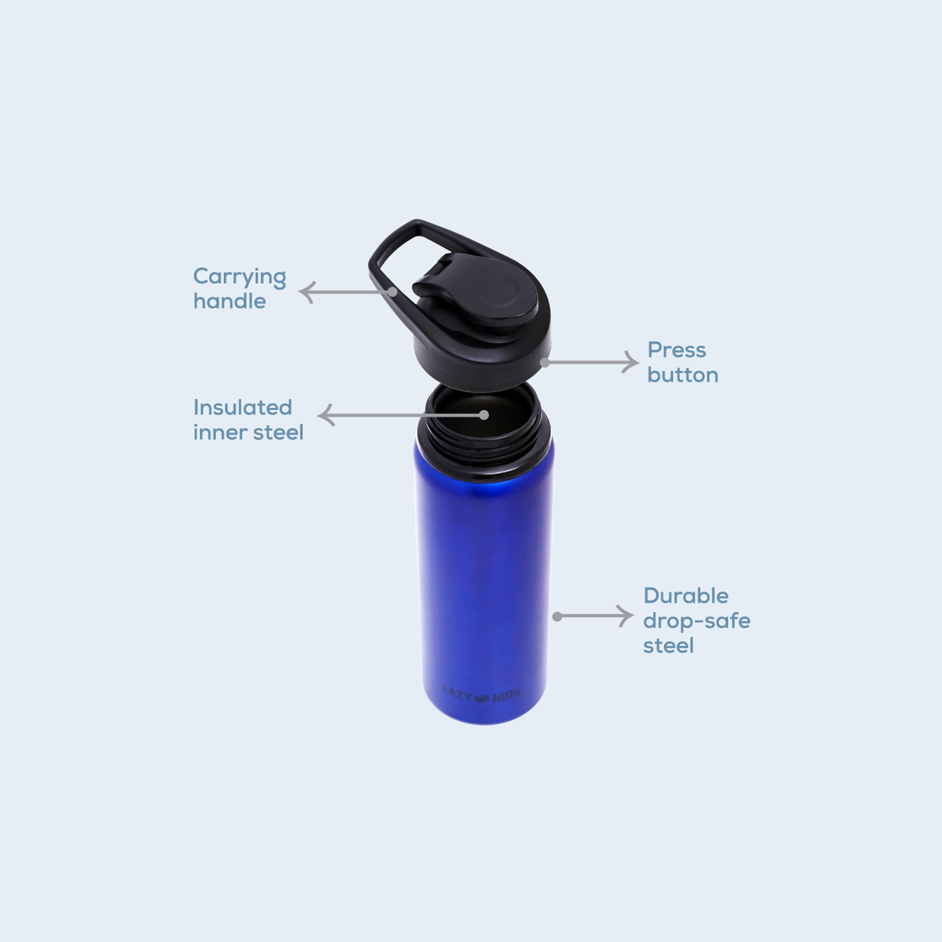 Eazy Kids Stainless Steel Sports Water Bottle, 700ml-school-waterbottles-image-5