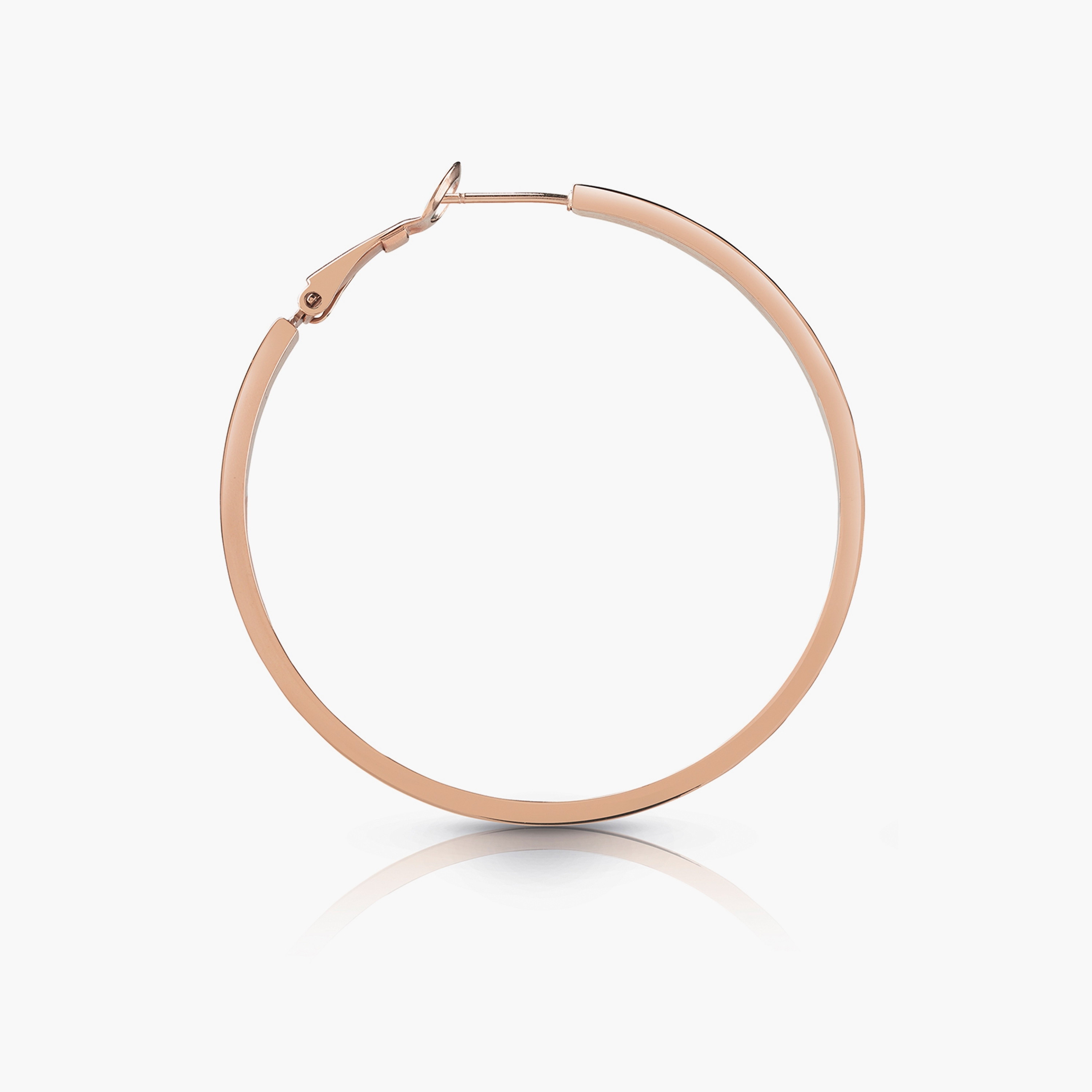 Guess Rose Gold Color My Day Hoop Earrings | JUBE02247JW-women-watchesandjewellery-jewellery-earrings-image-2