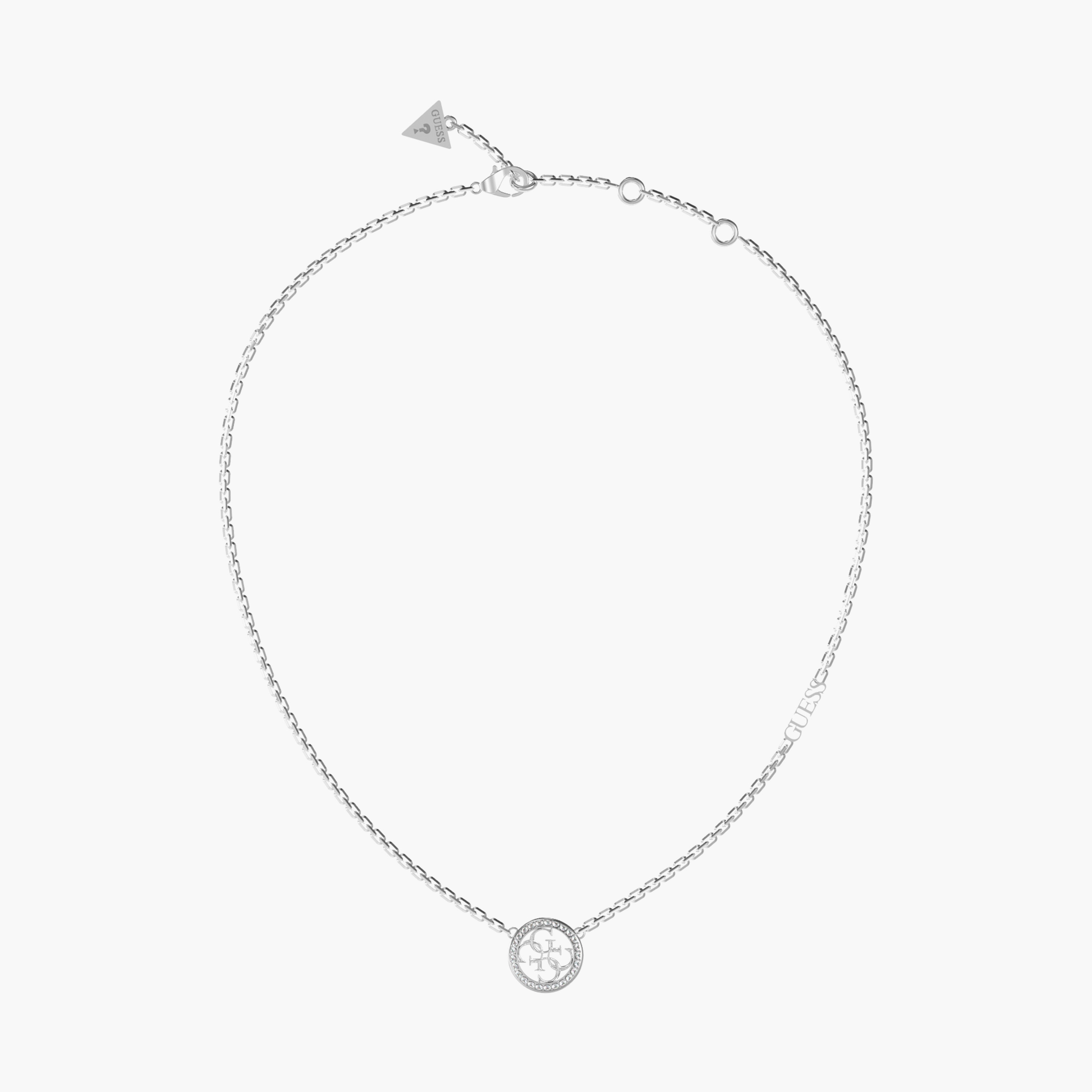 Guess Silver Life In 4G Necklace | JUBN02141JW-women-watchesandjewellery-jewellery-necklacesandpendants-image-1