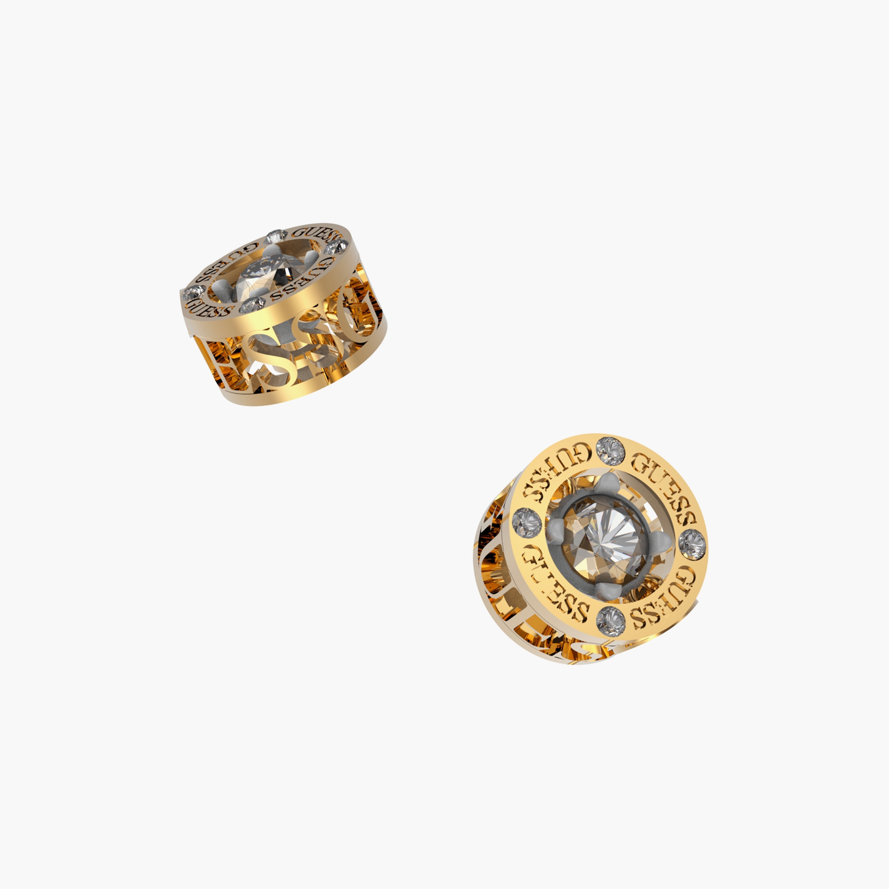 سوار الكفة بلون ذهبي ذو سوليتير من جيس | JUBB01461JW-women-watchesandjewellery-jewellery-banglesandbracelets-image-2