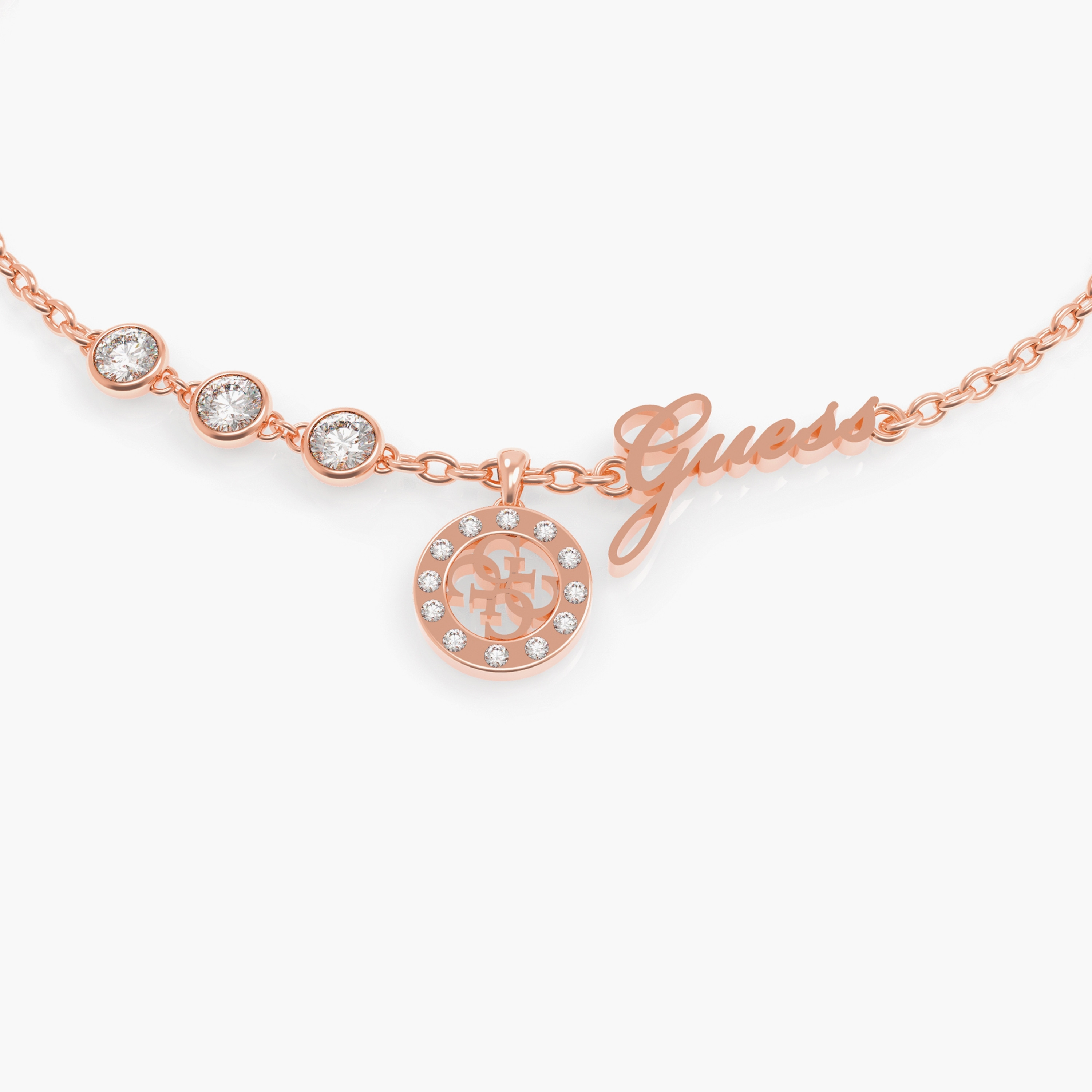 سوار مينيتشر بلون ذهبي وردي من جيس | JUBB79043JW-women-watchesandjewellery-jewellery-banglesandbracelets-image-2