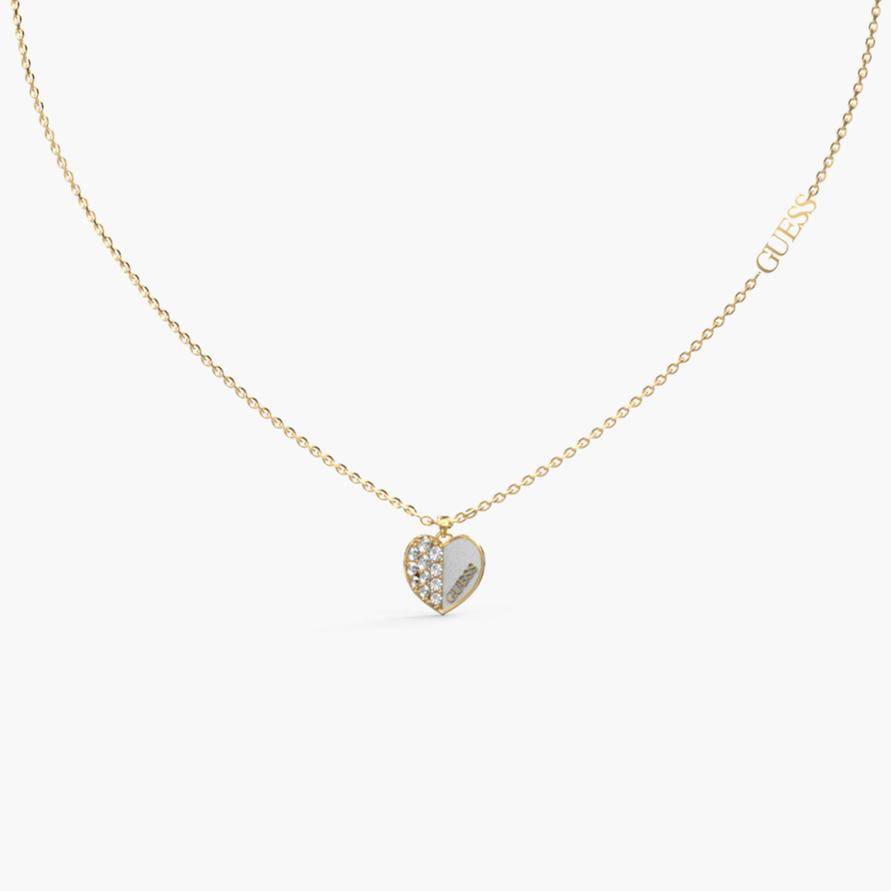 Guess Gold Lovely Necklace | JUBN03041JW-women-watchesandjewellery-jewellery-necklacesandpendants-image-2