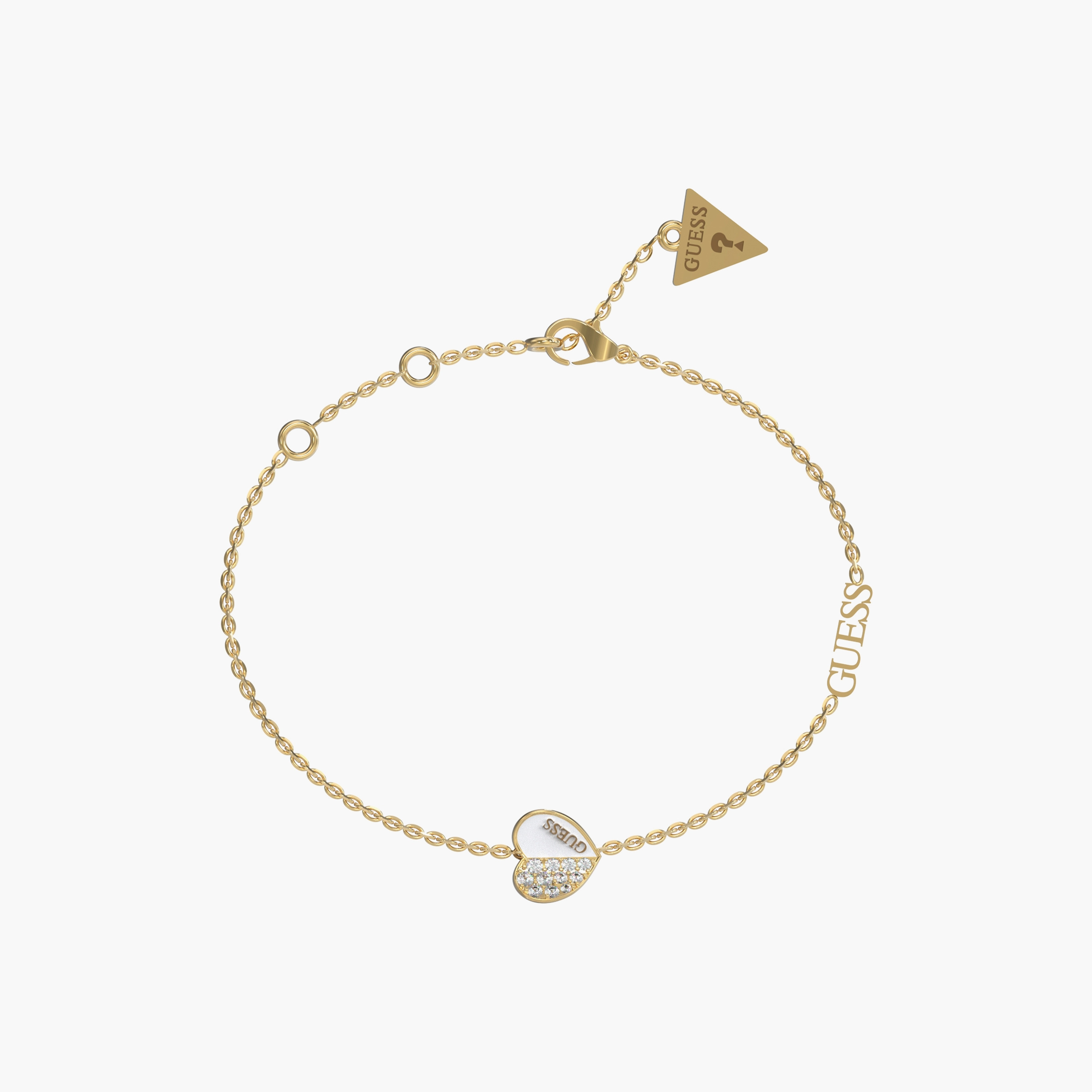 سوار لافلي بيف هارت بلون ذهبي من جيس | JUBB03042JW-women-watchesandjewellery-jewellery-banglesandbracelets-image-1