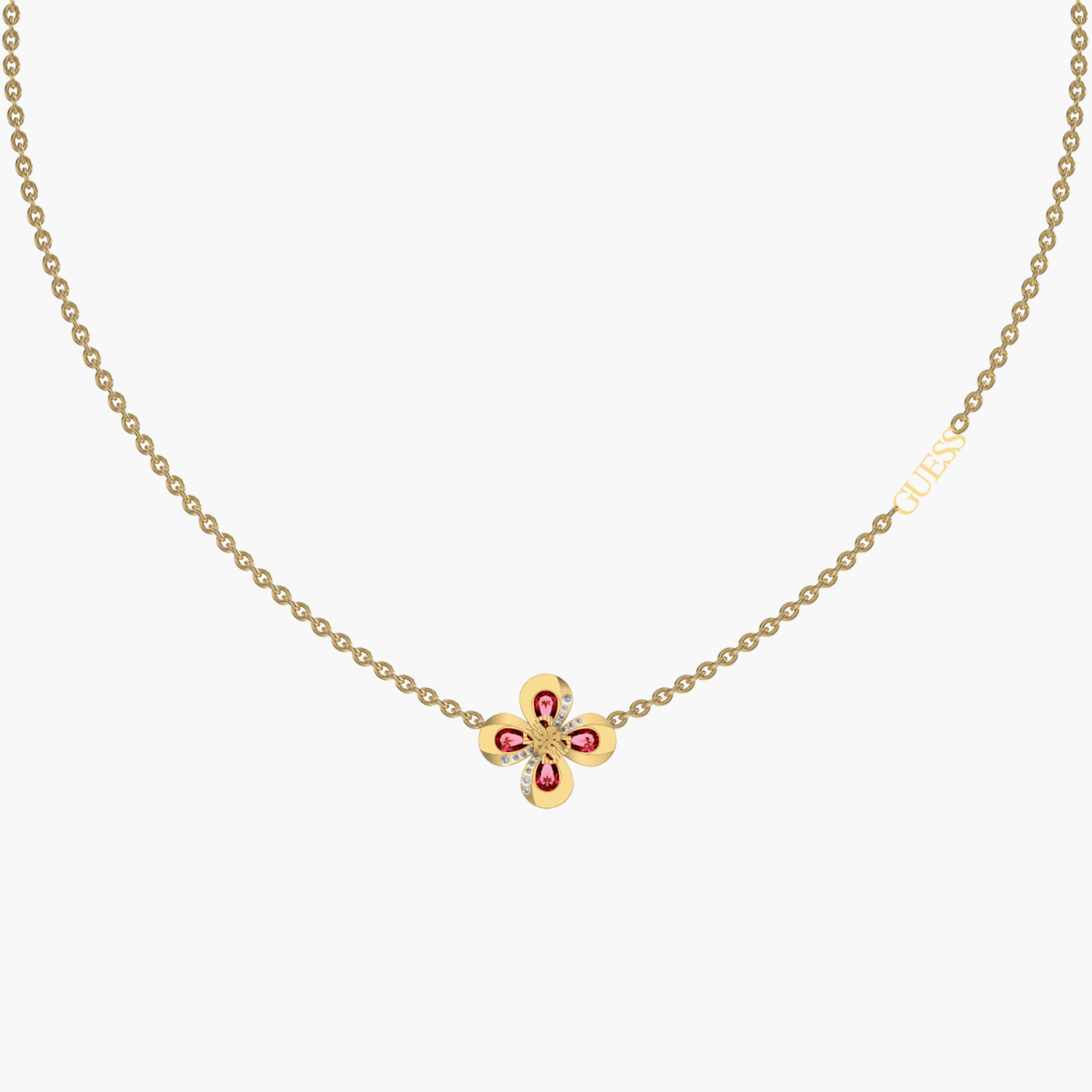 Guess Amazing Blossom Necklace | JUBN03057JW-women-watchesandjewellery-jewellery-necklacesandpendants-image-2
