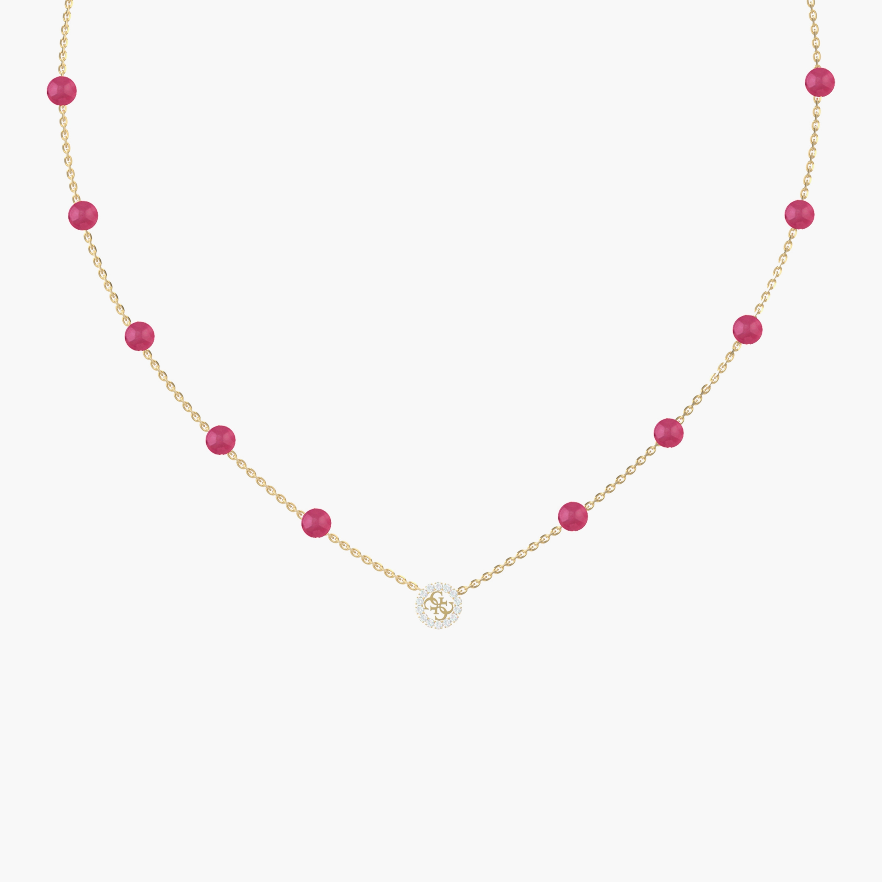 Guess Natural Stones Necklace | JUBN03073JW-women-watchesandjewellery-jewellery-necklacesandpendants-image-2