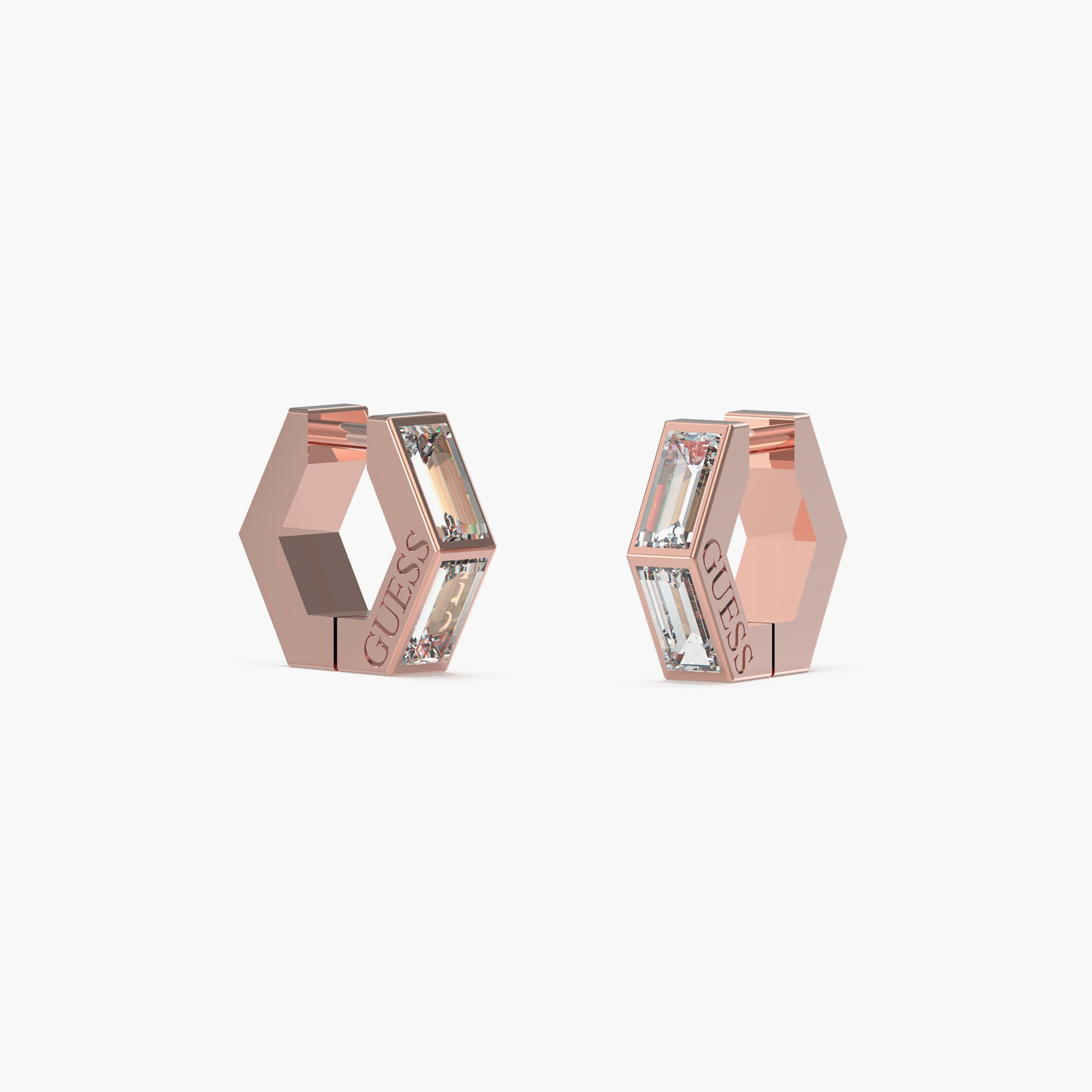 Guess Huggies Me Huggies Hoop Earrings | JUBE03133JW-women-watchesandjewellery-jewellery-earrings-image-1