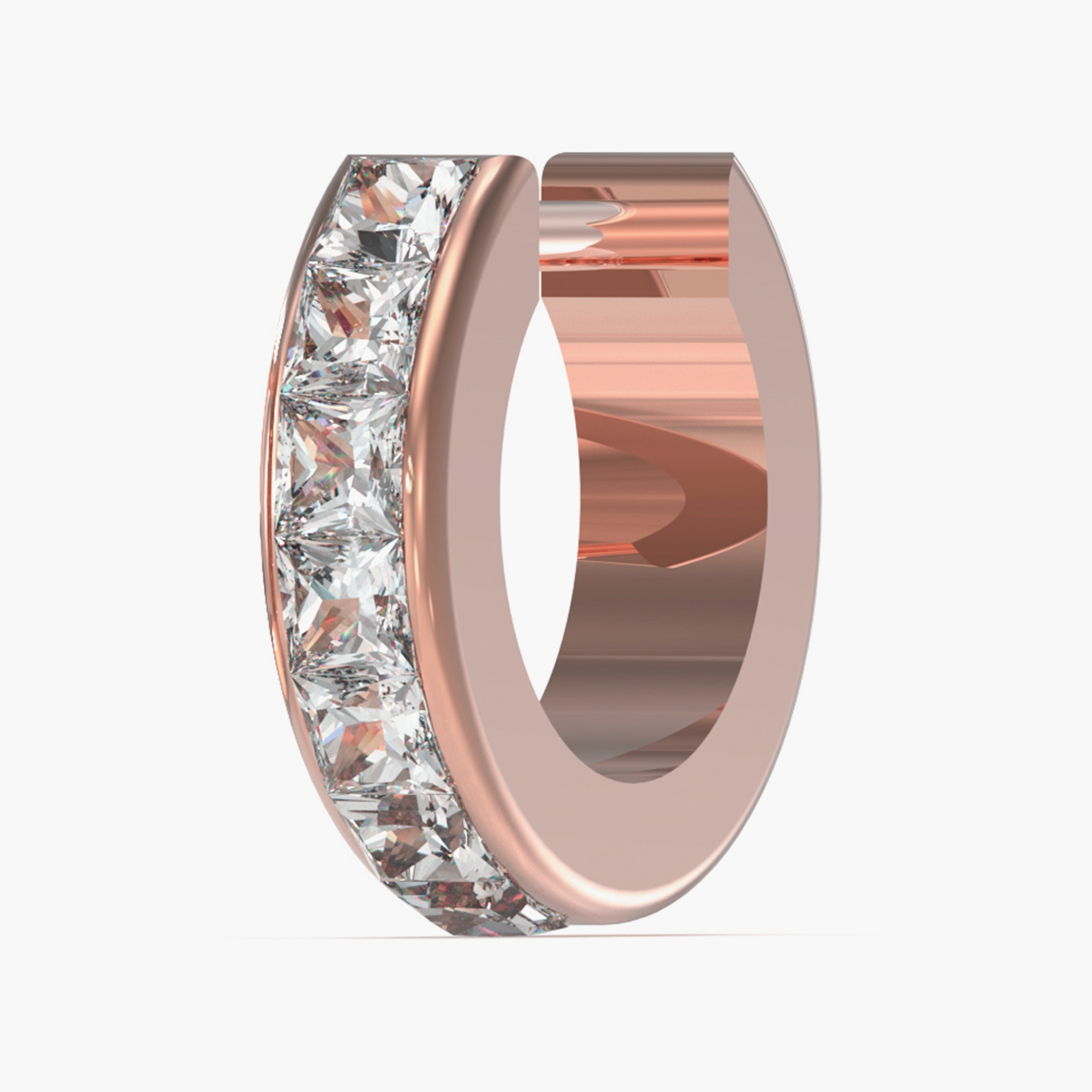 Guess Huggies Me Huggies Hoop Earrings | JUBE03134JW-women-watchesandjewellery-jewellery-earrings-image-2