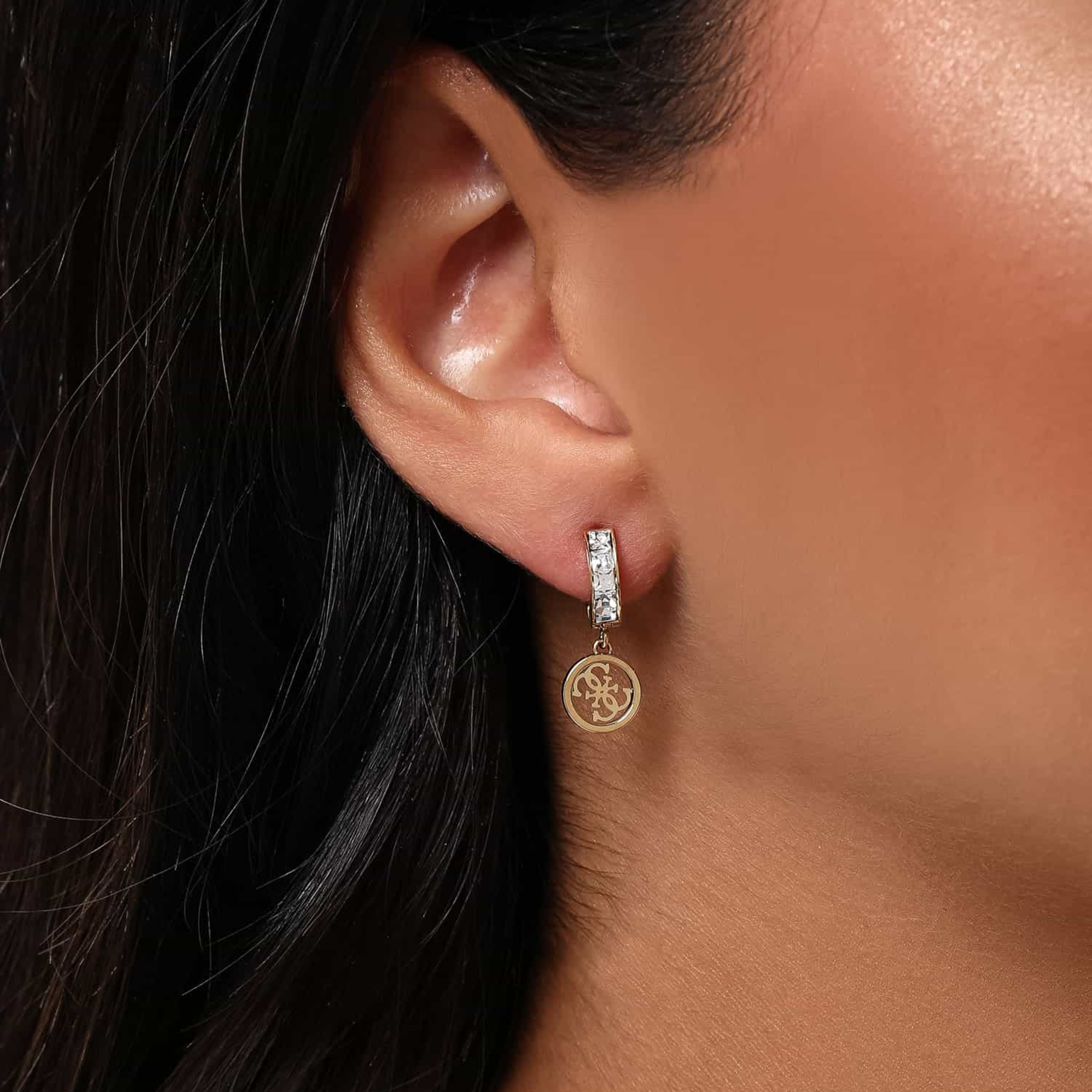 أقراط ذو هجيز مي كوين هجيز هوب من جيس بلون ذهبي | JUBE03147JW-women-watchesandjewellery-jewellery-earrings-image-3