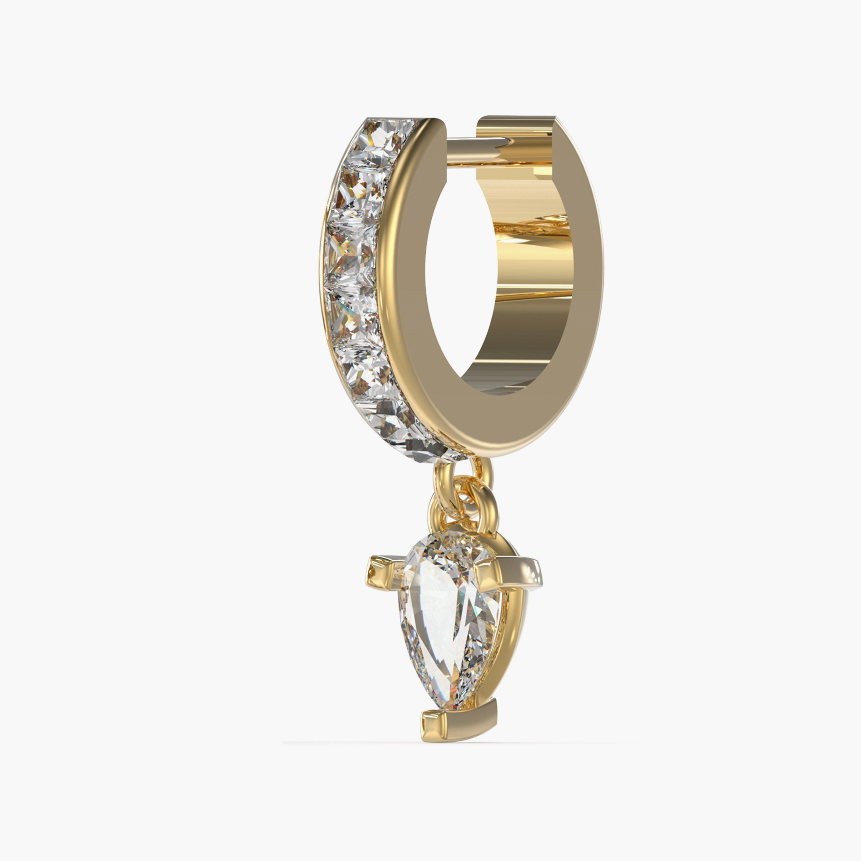 أقراط ذو هجيز مي كريستال دروب هجيز هوب من جيس بلون ذهبي | JUBE03149JW-women-watchesandjewellery-jewellery-earrings-image-2
