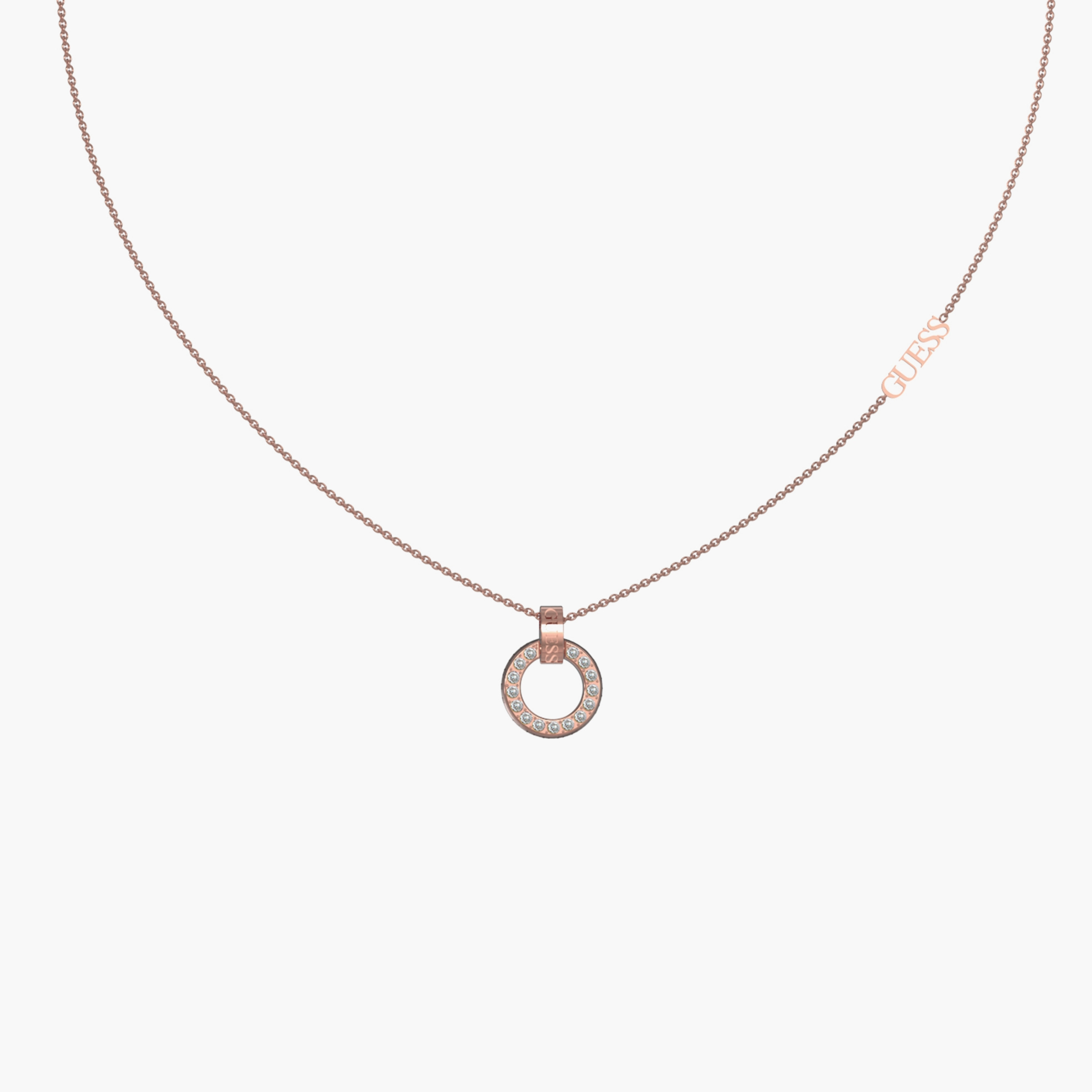 Guess Circle Lights Necklace | JUBN03159JW-women-watchesandjewellery-jewellery-necklacesandpendants-image-2