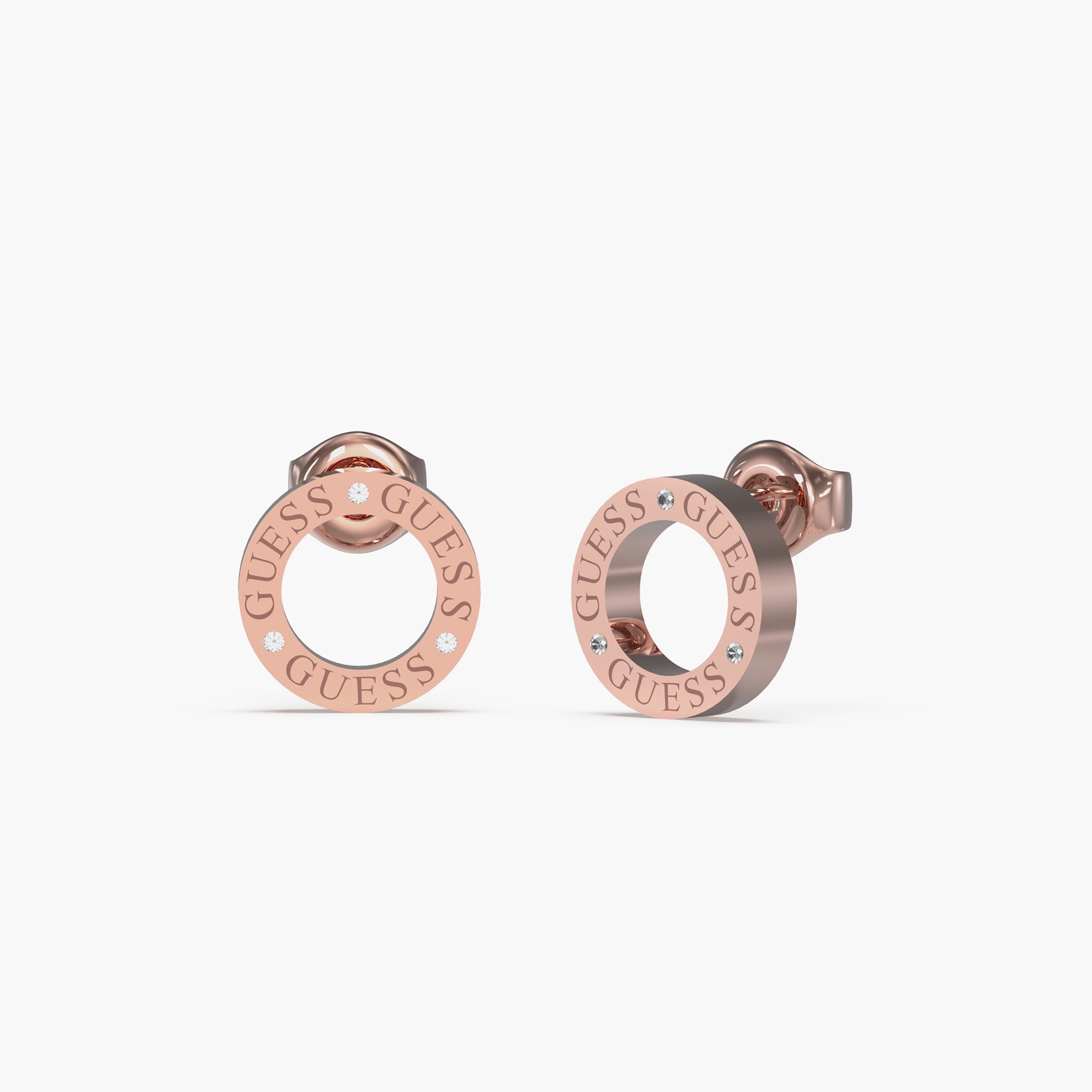 Guess Circle Lights Stud Earrings | JUBE03173JW-women-watchesandjewellery-jewellery-earrings-image-1